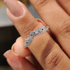 Tiara Wedding Band - Round Cut Diamonds