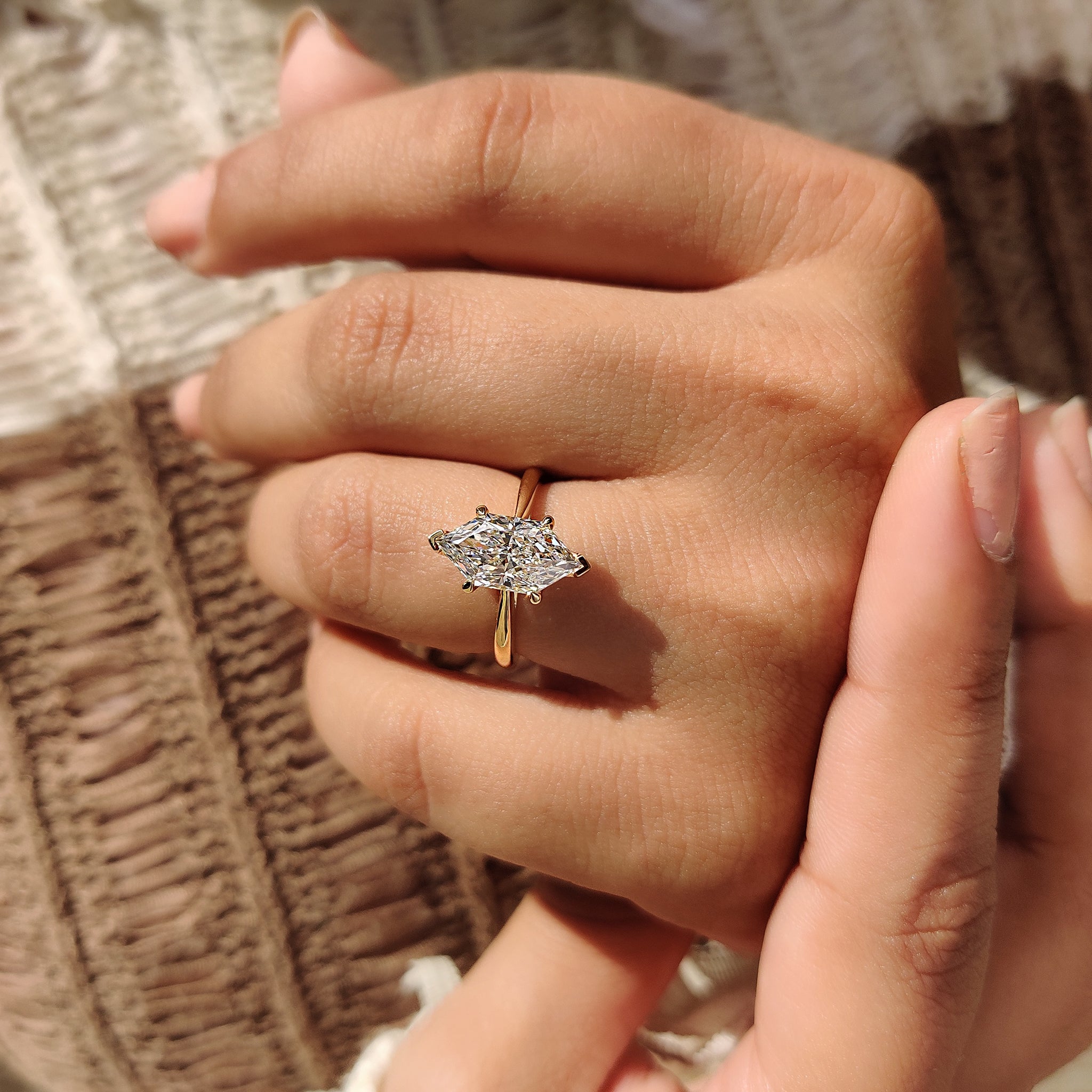 IGI certified with handmade ring.