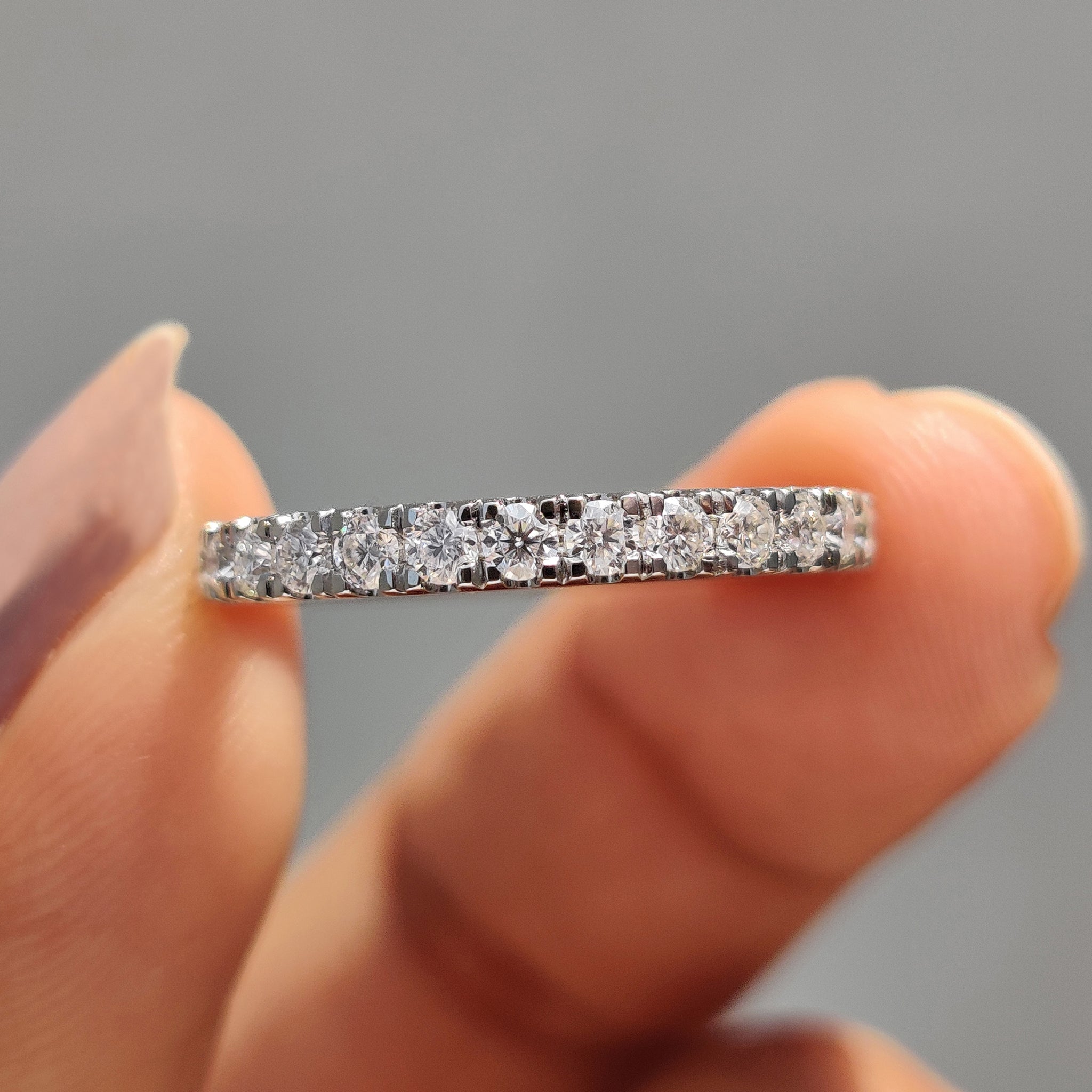 Carat diamonds band with a Moissanite wedding band for those seeking a luxurious touch.