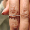 Rose Gold Wedding Band – Half Eternity