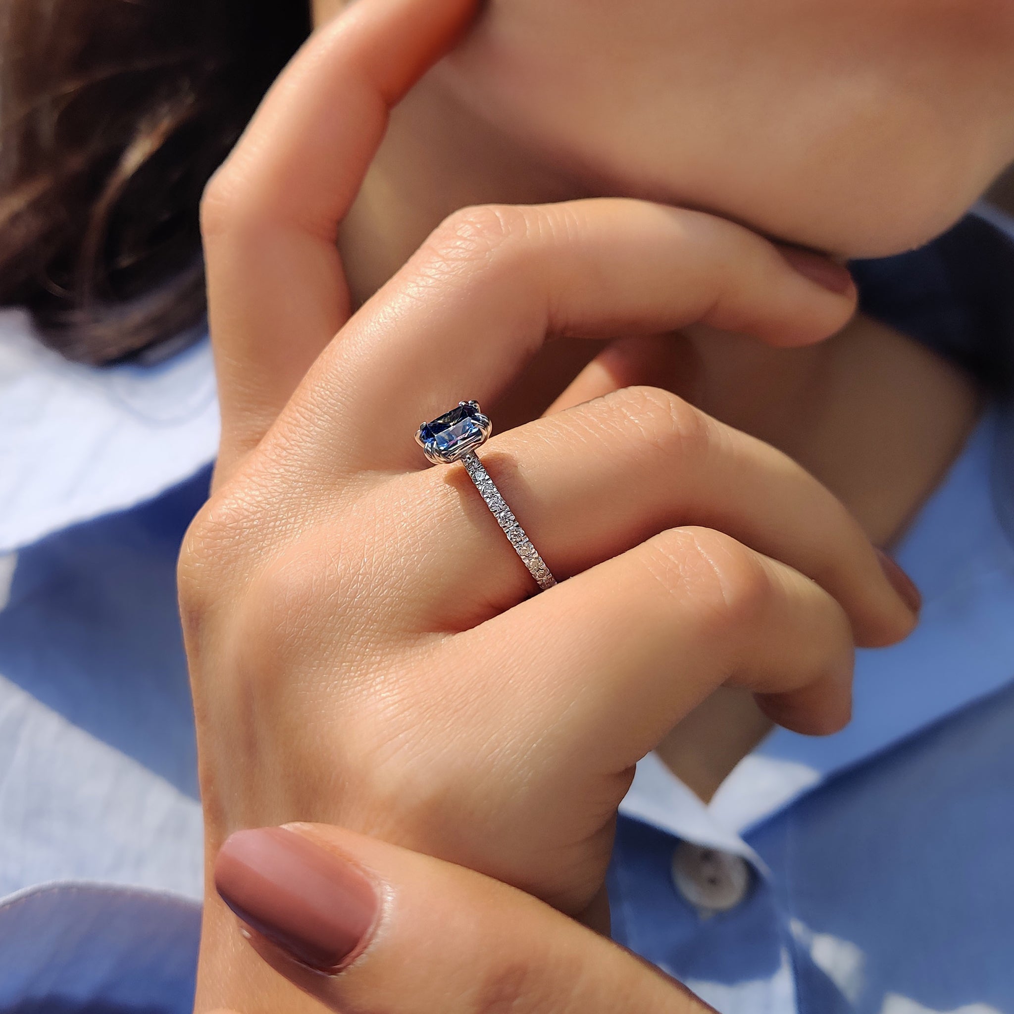 Carat Diamonds ring made with fine materials.
