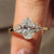 Oval diamond ring in a classic design.
