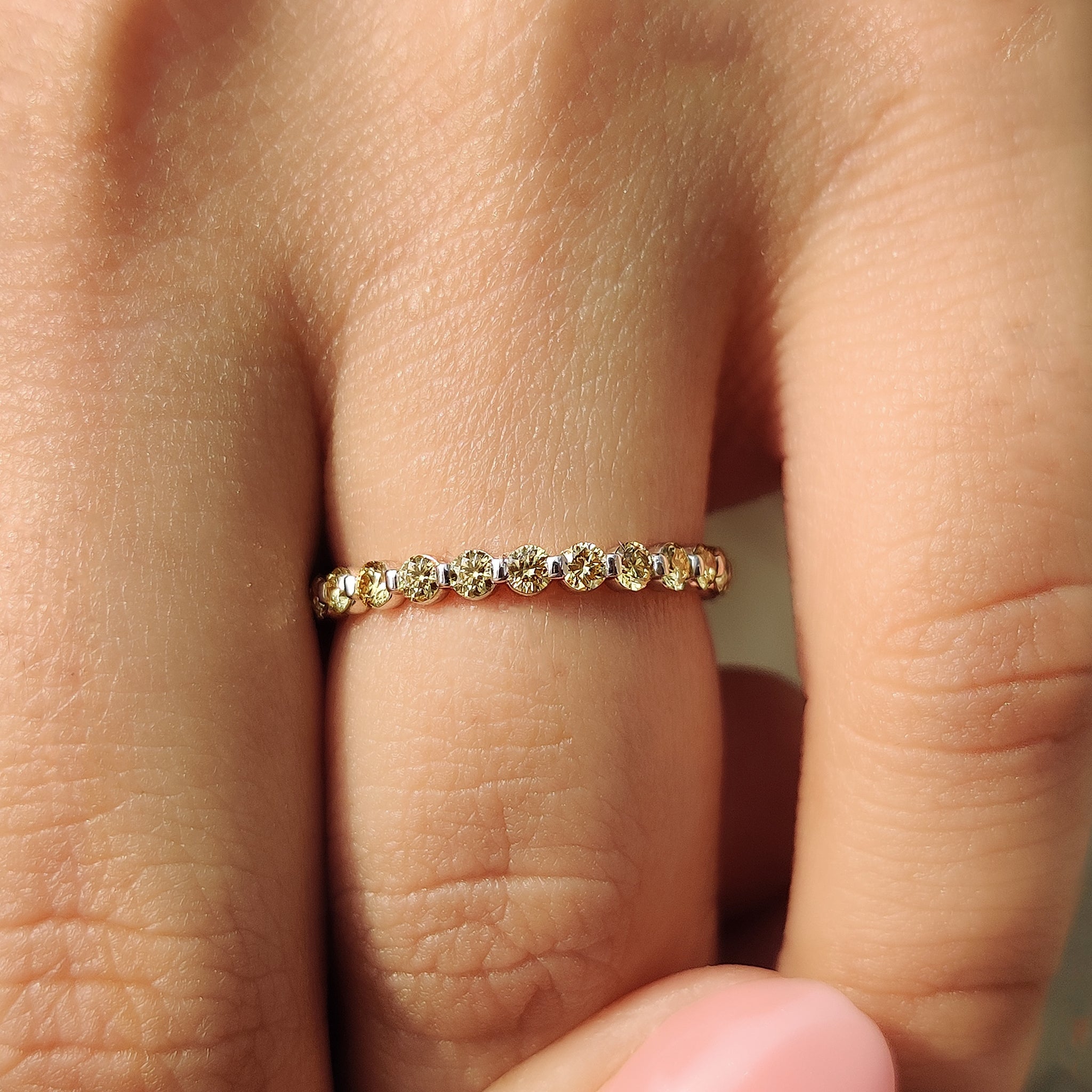 Buy wedding band with ethically sourced diamonds.
