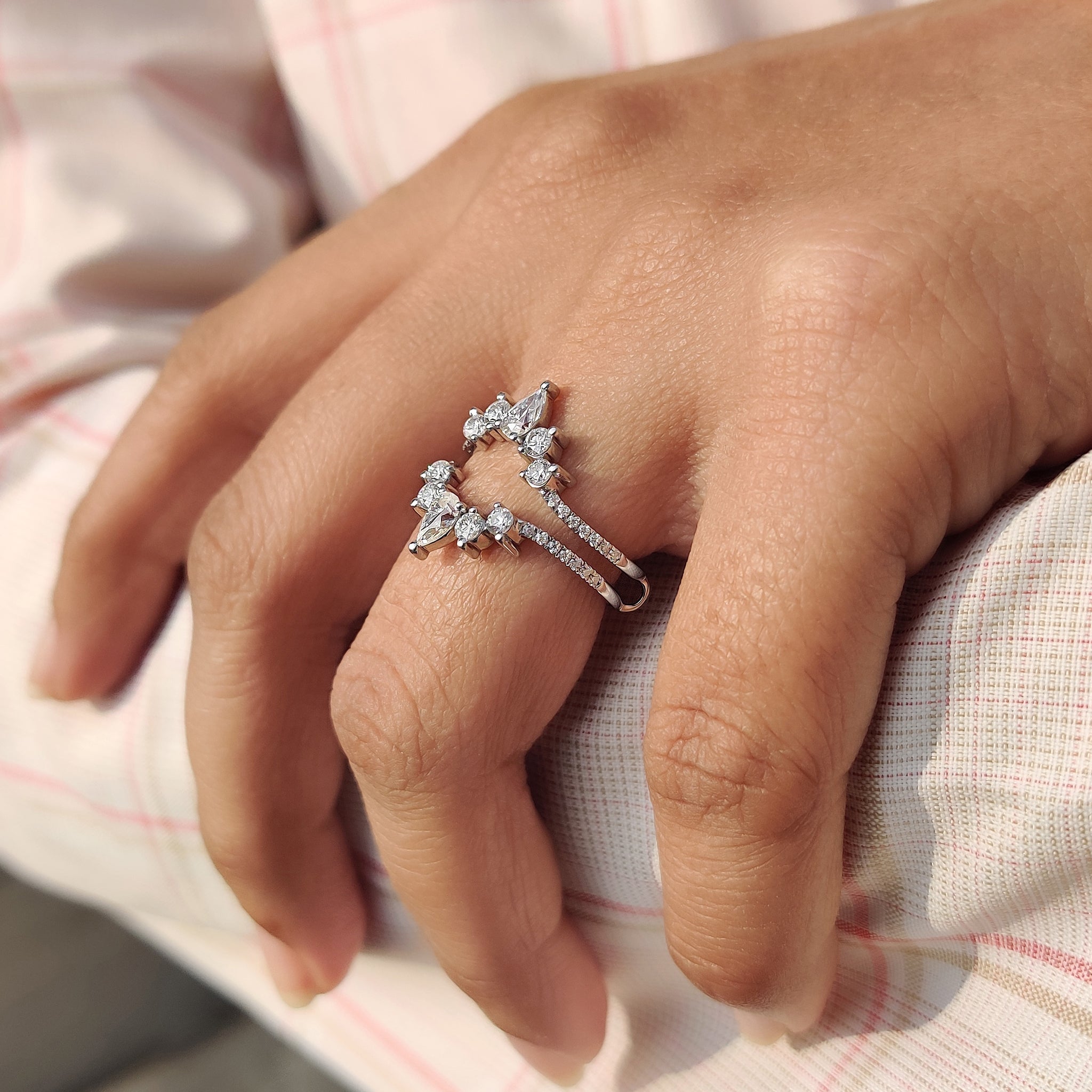 Enhancer Wedding Band In white Gold