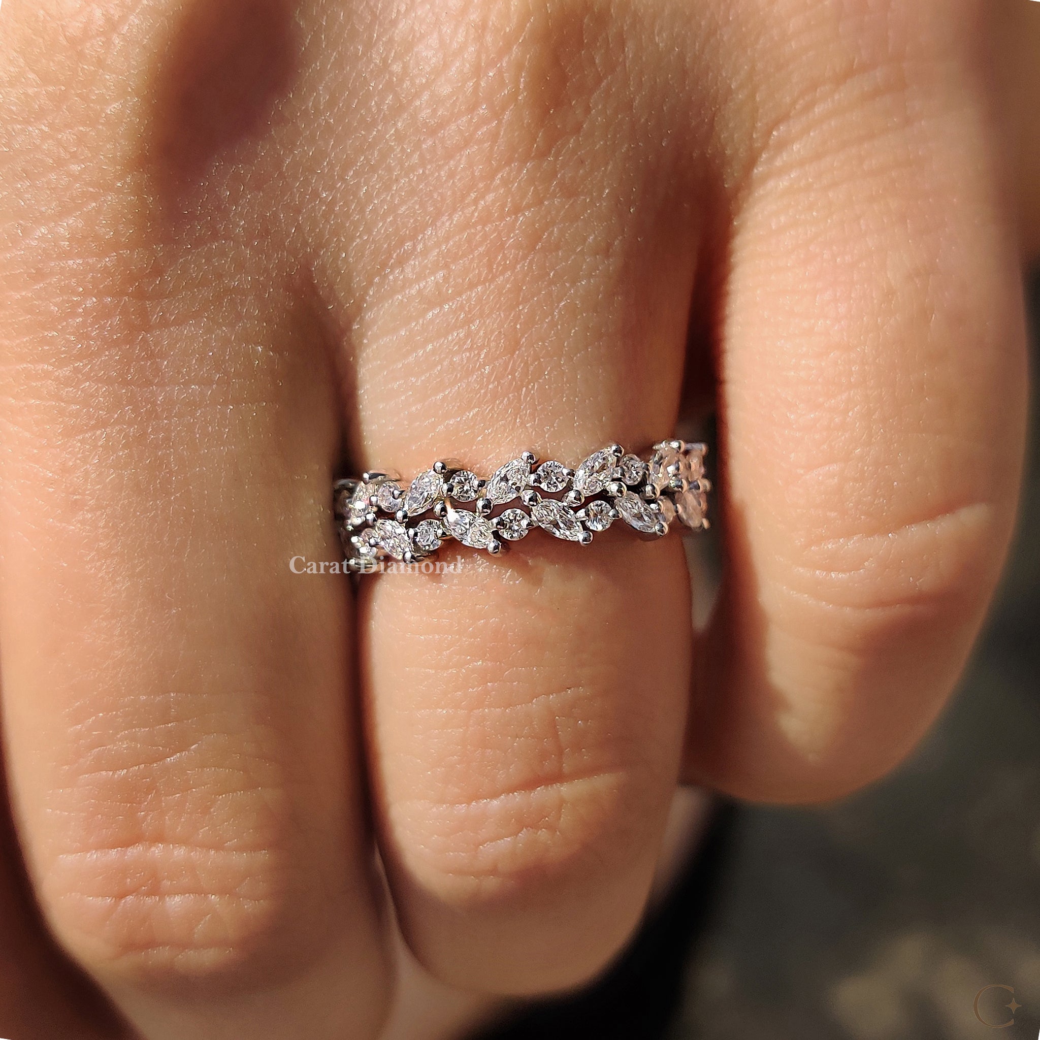 Custom wedding band handmade with care and detail.