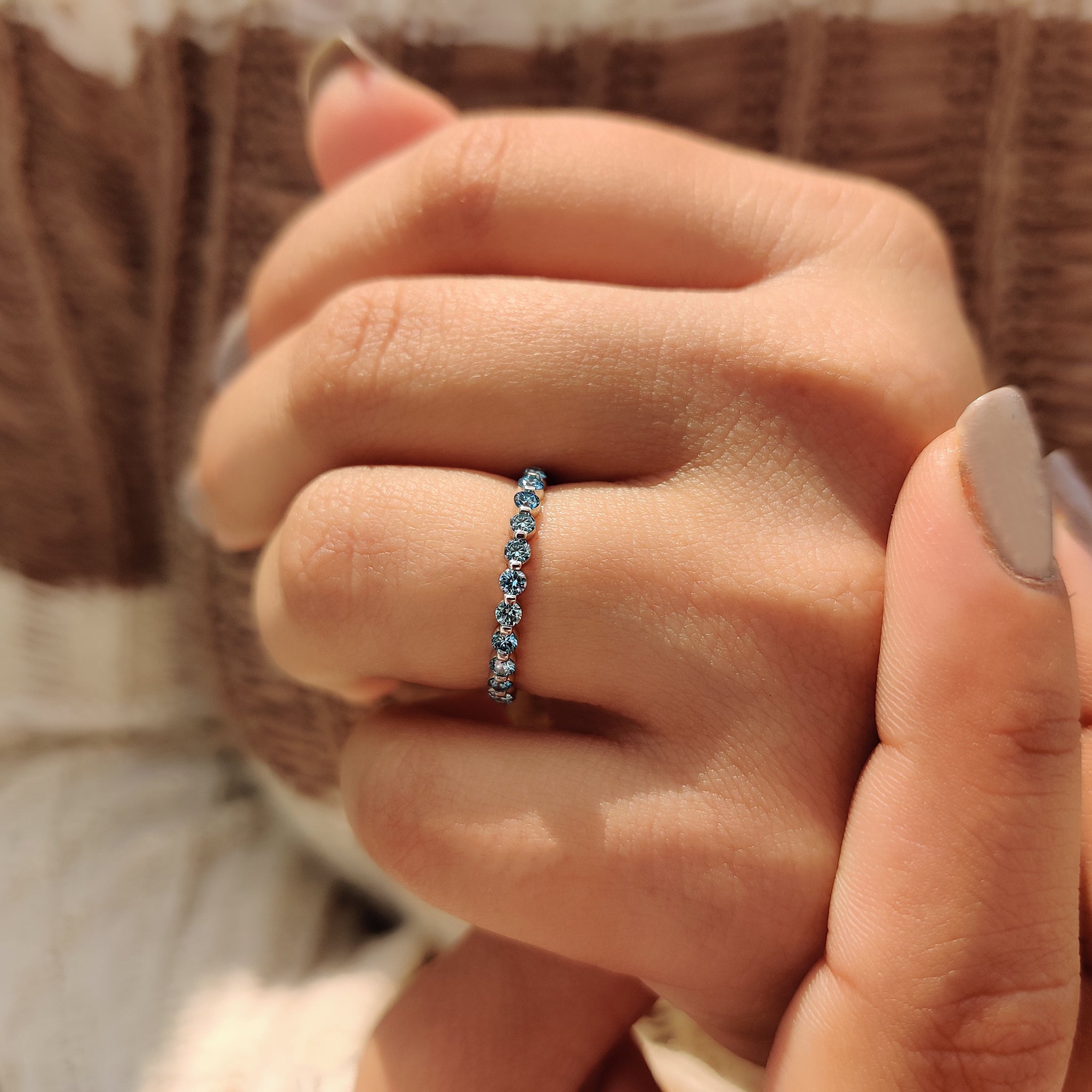 Custom wedding band designed for a perfect fit.
