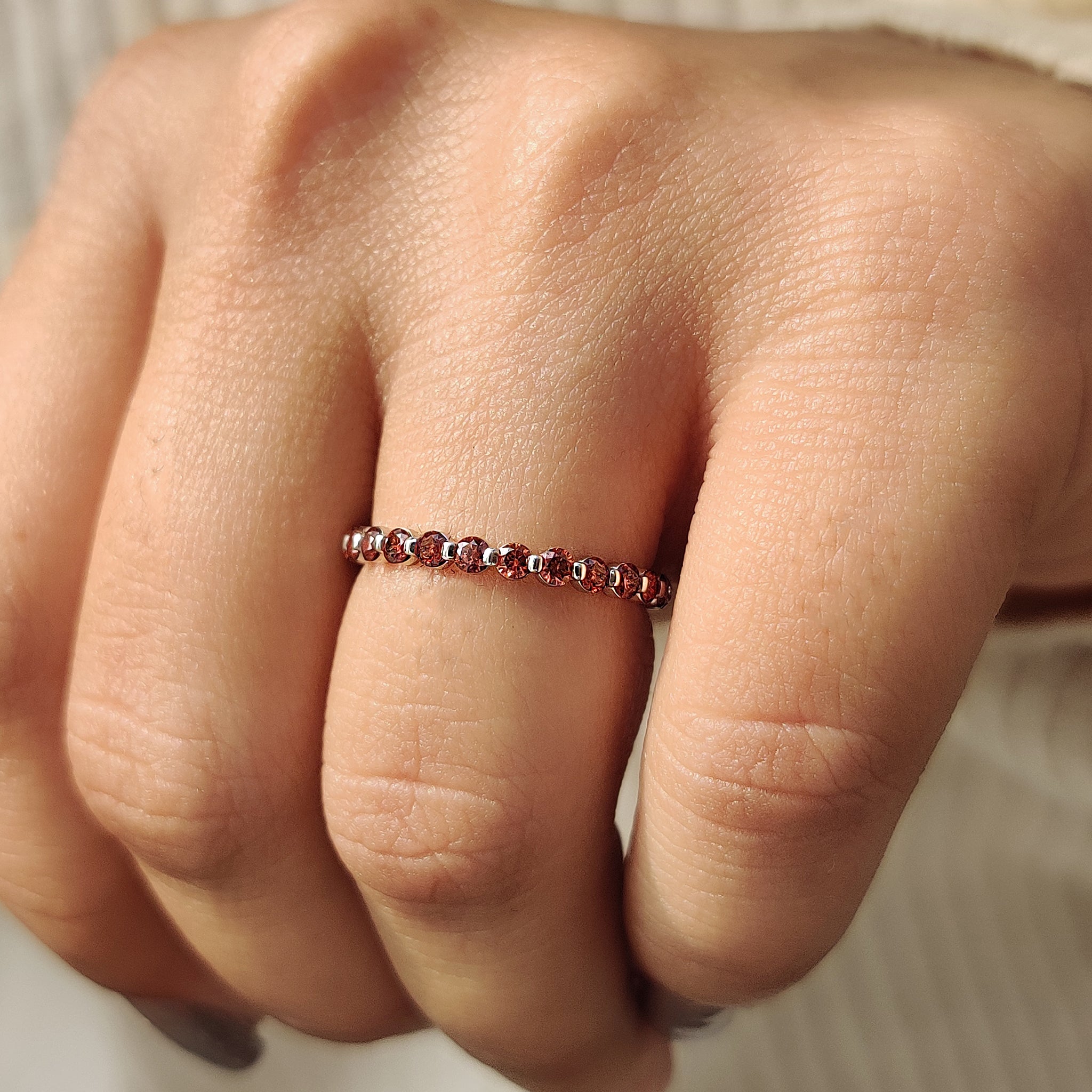 Carat Diamonds wedding band with premium lab diamonds
