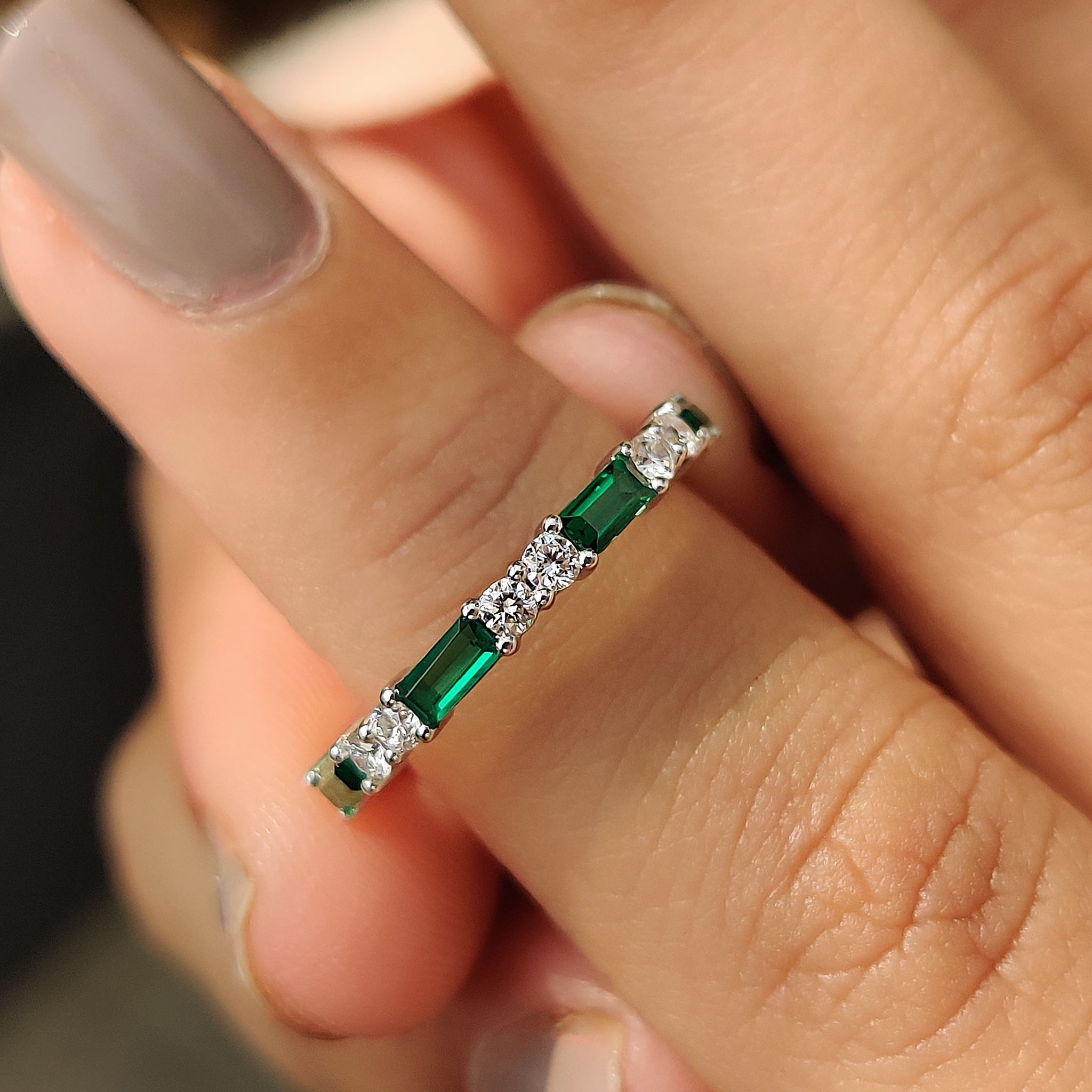 Anniversary wedding band crafted to celebrate love and milestone moments.
