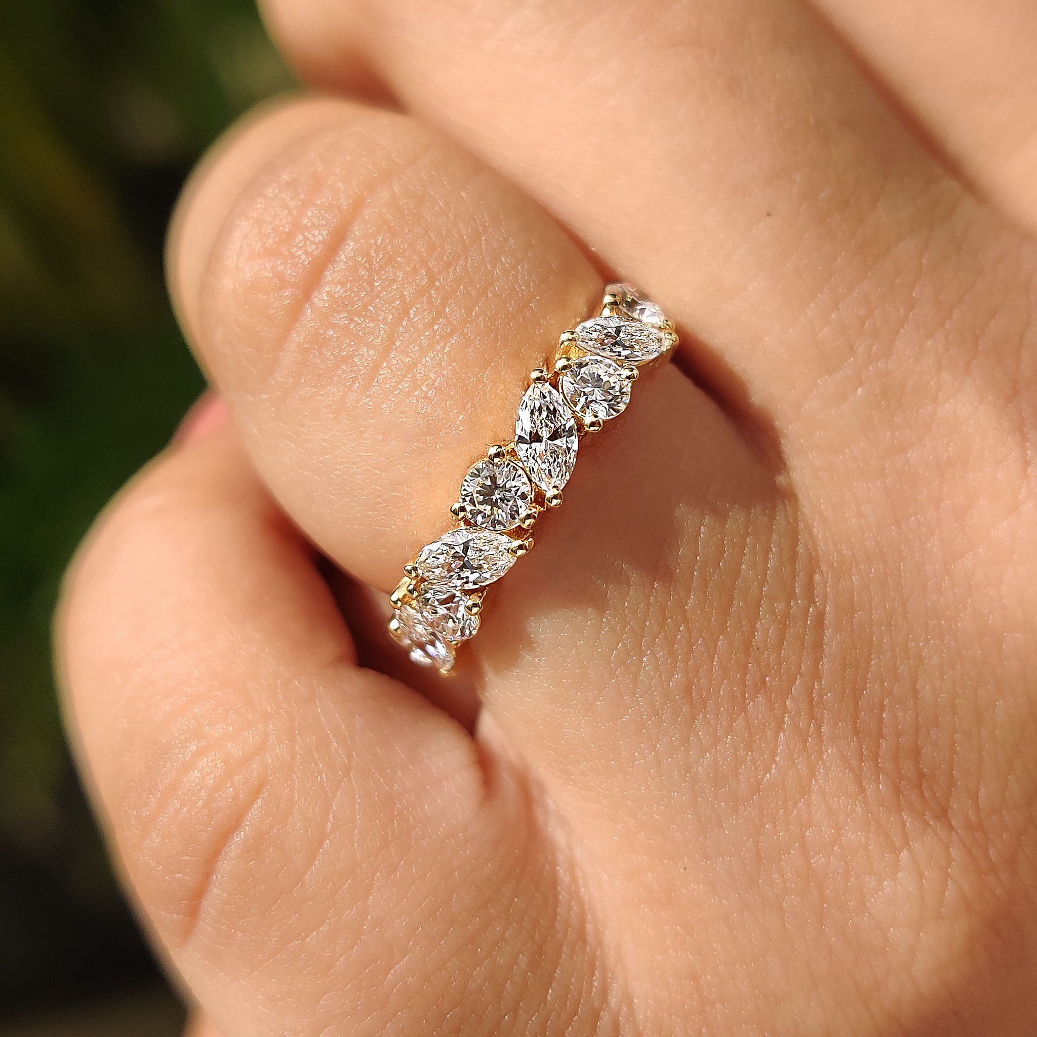 Yellow Gold Diamond Band