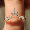 Round and Marquise diamond wedding band with shared prong setting.