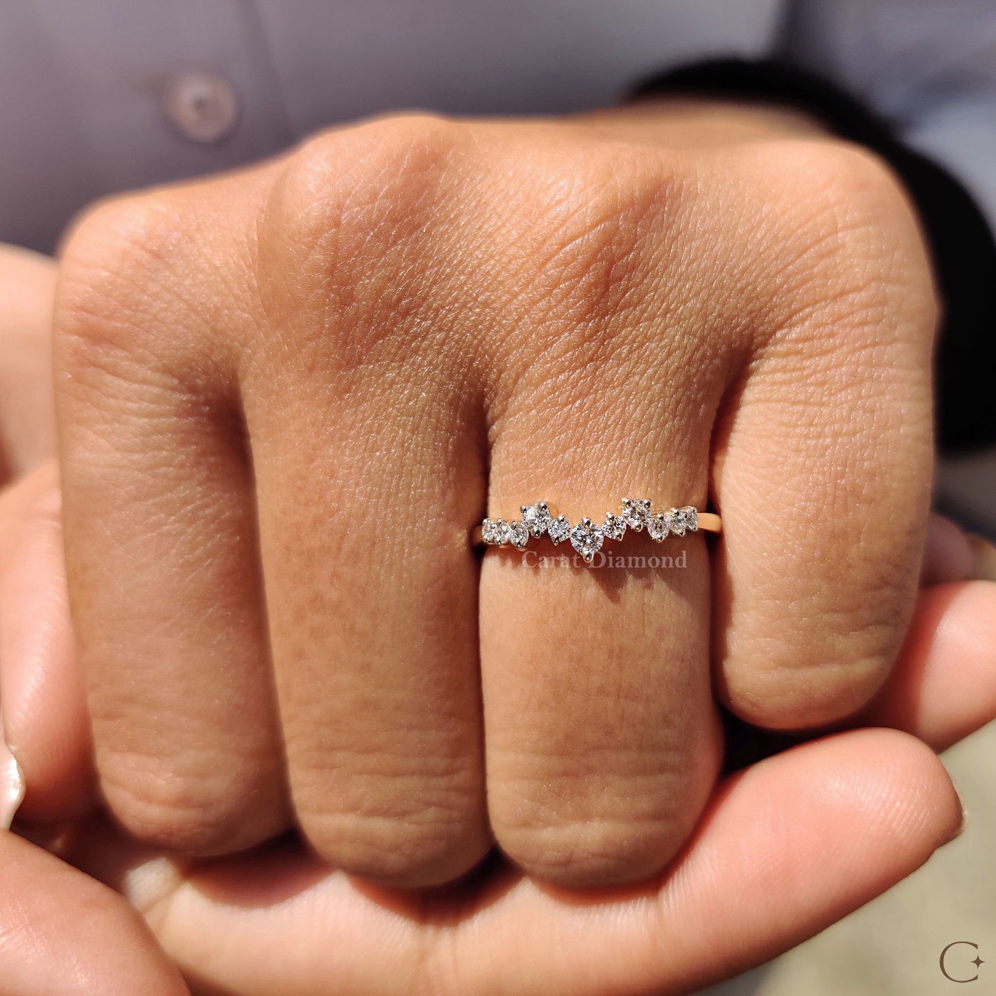 Buy wedding band options featuring IGI certified diamonds.
