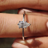 Pear Shaped Engagement Ring In White Gold