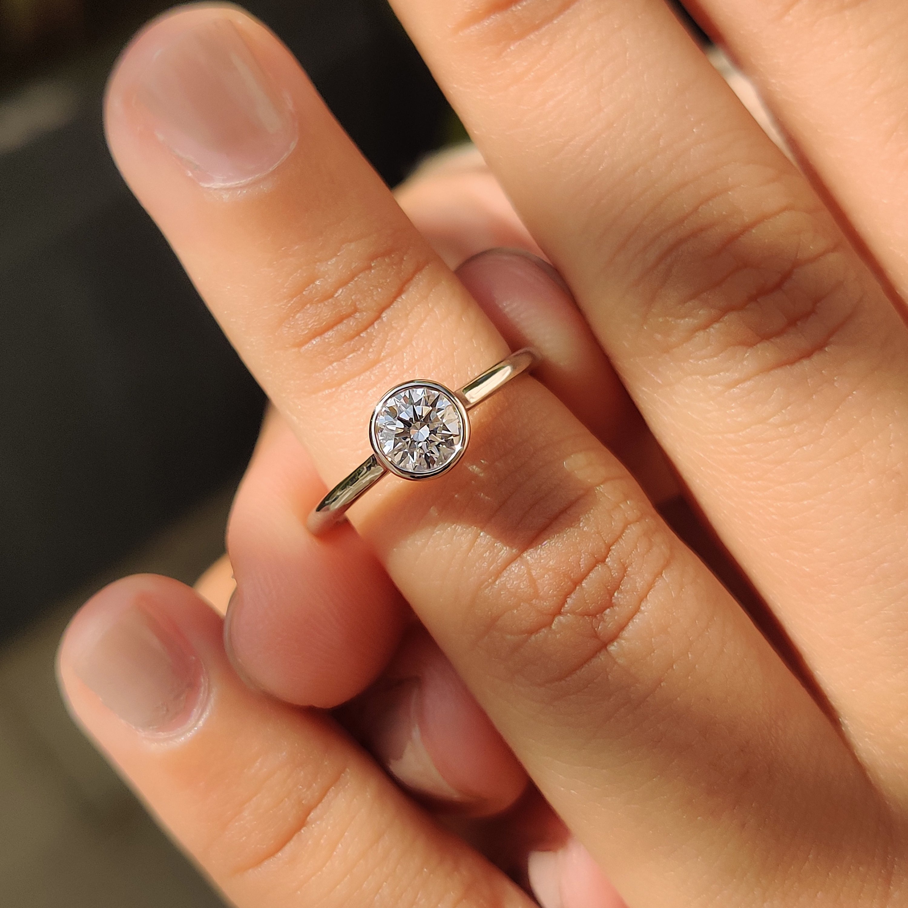 Lab grown diamond ring with brilliance and eco-friendly appeal.
