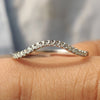 Lab Grown Diamond set in a half eternity band.