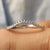 Lab Grown Diamond set in a half eternity band.