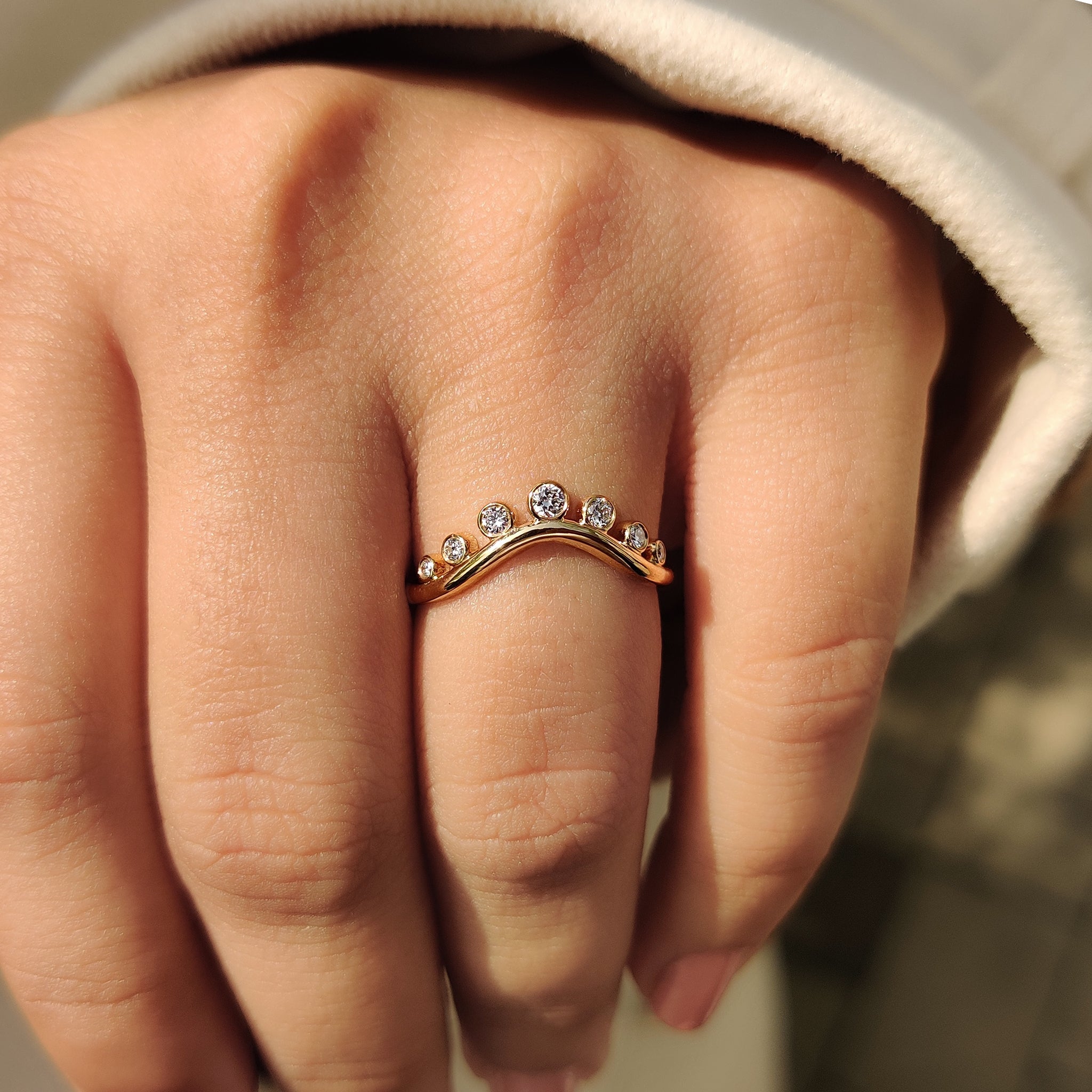 IGI certified diamond wedding band.