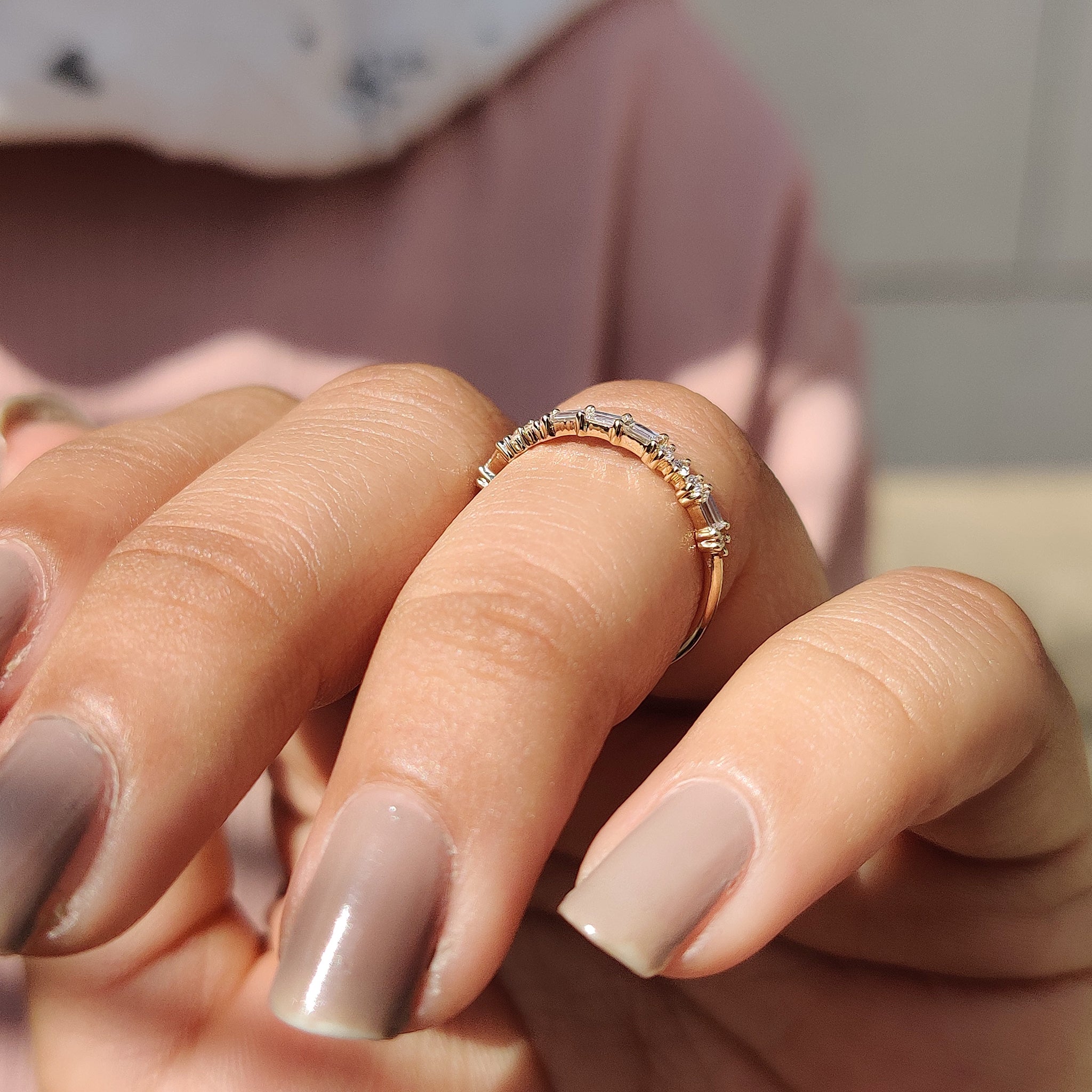 Baguette Diamond Wedding Band Custom Wedding Band Yellow Gold Wedding Band handmade jewelry carat diamonds wedding band.
