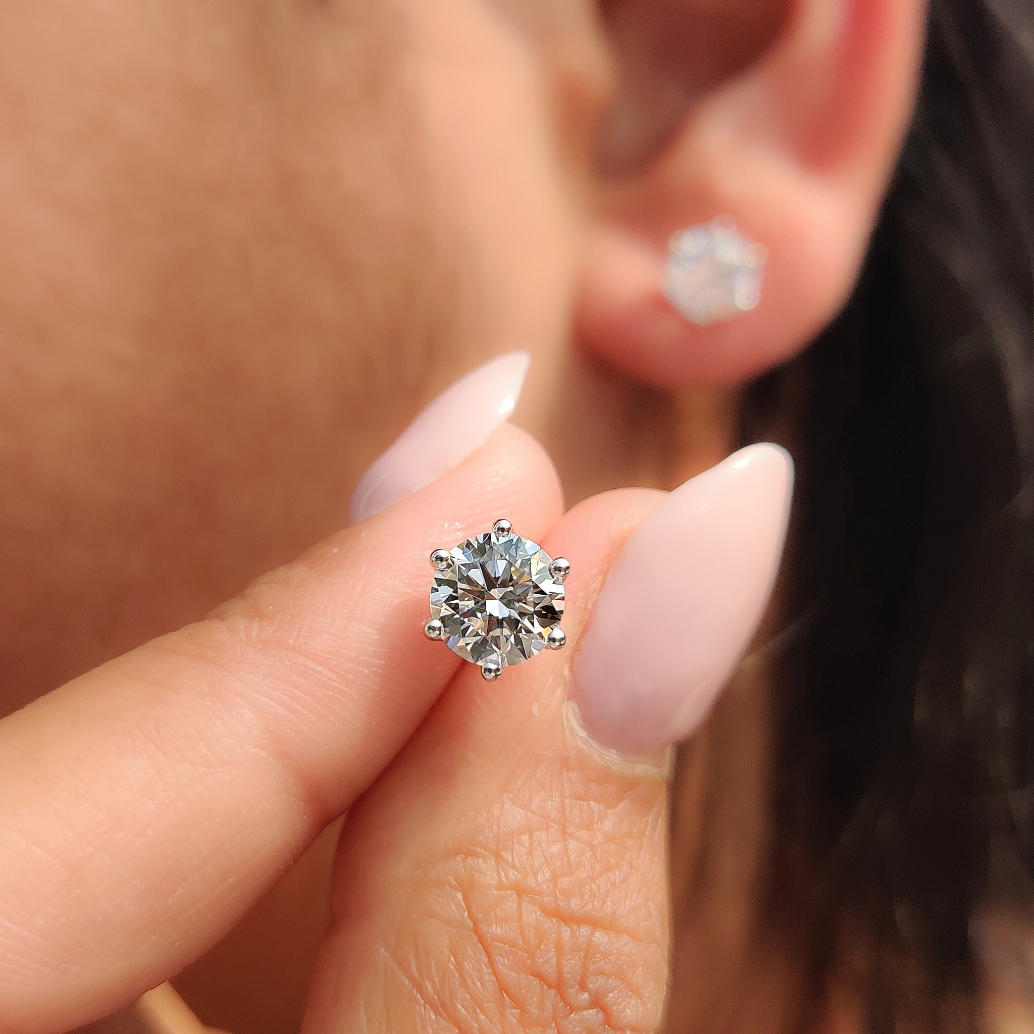 Handmade jewelry featuring beautiful diamond accents.