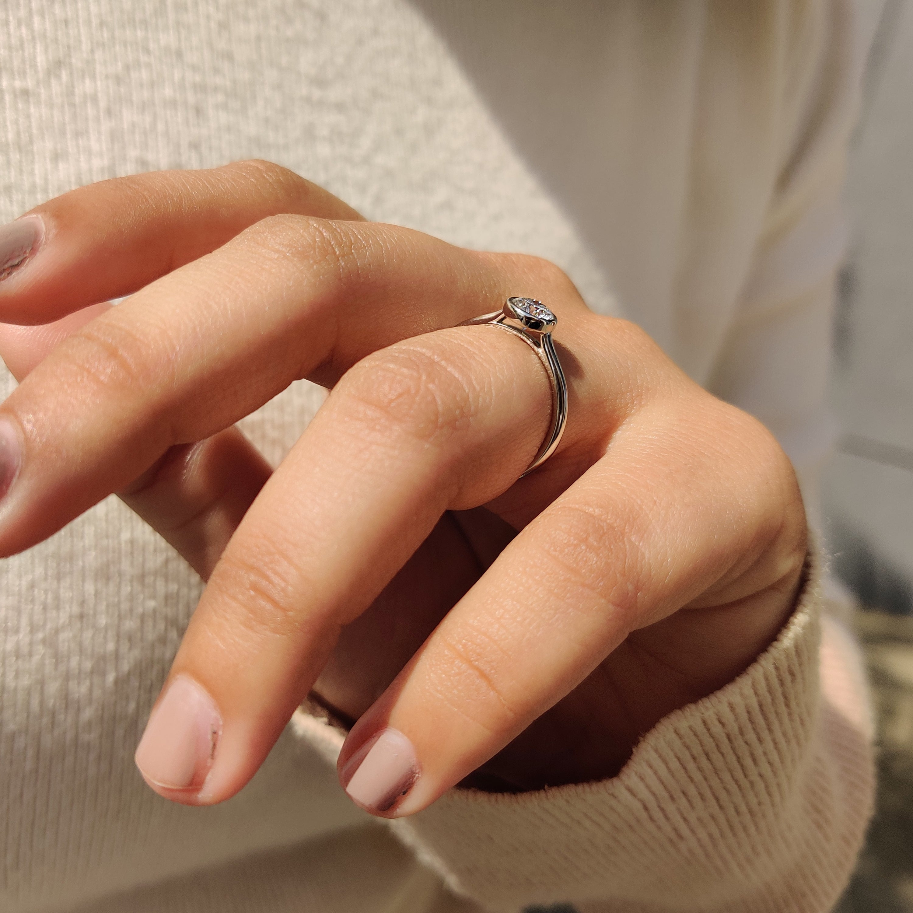 Custom engagement ring tailored to your unique style.
