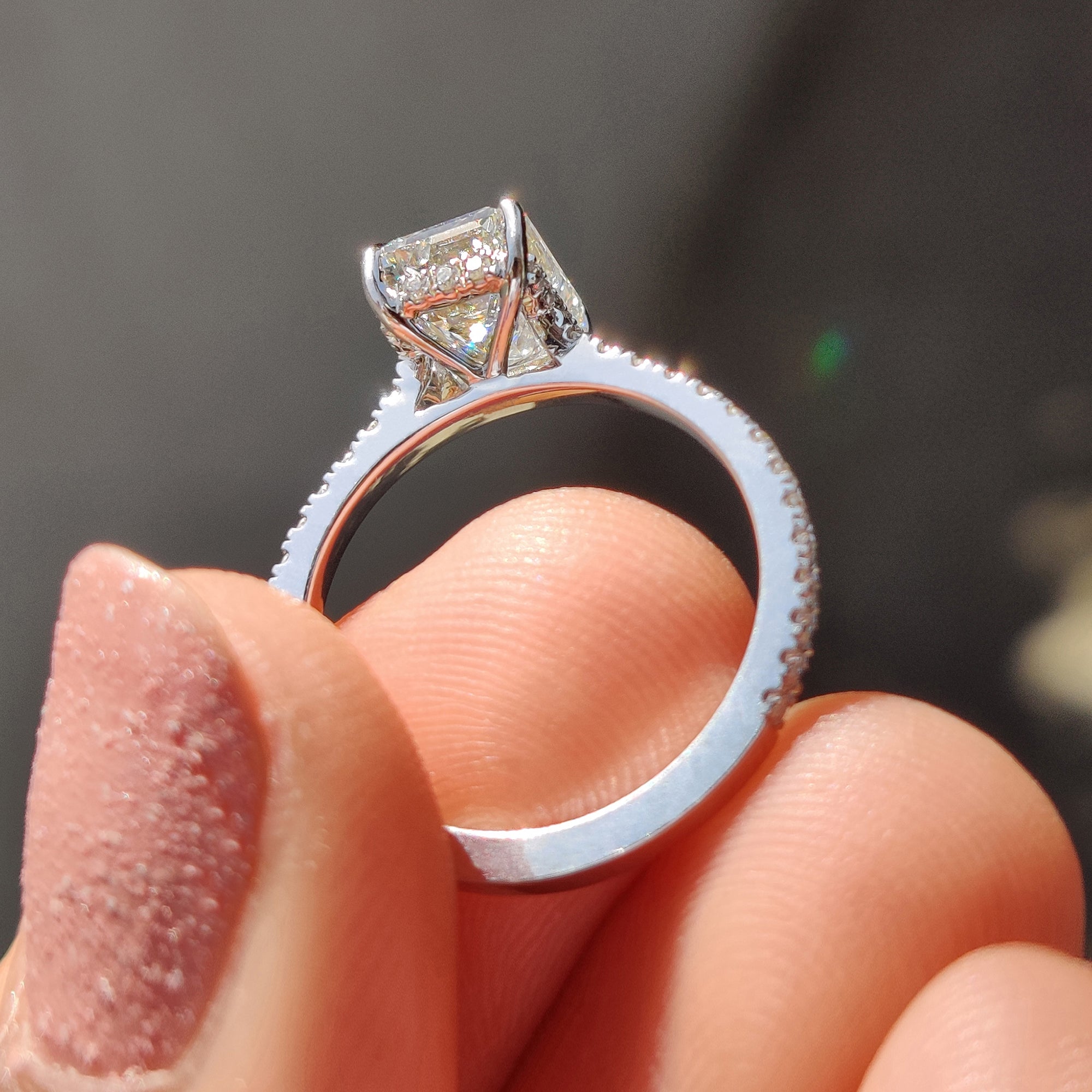 Emerald Cut Diamond Engagement Ring