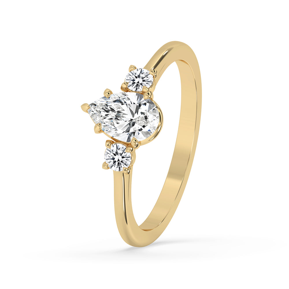 Teardrop Engagement Ring