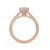 Round diamond engagement ring with a 6 prong solitaire setting, IGI certified, showcasing a timeless and elegant design
