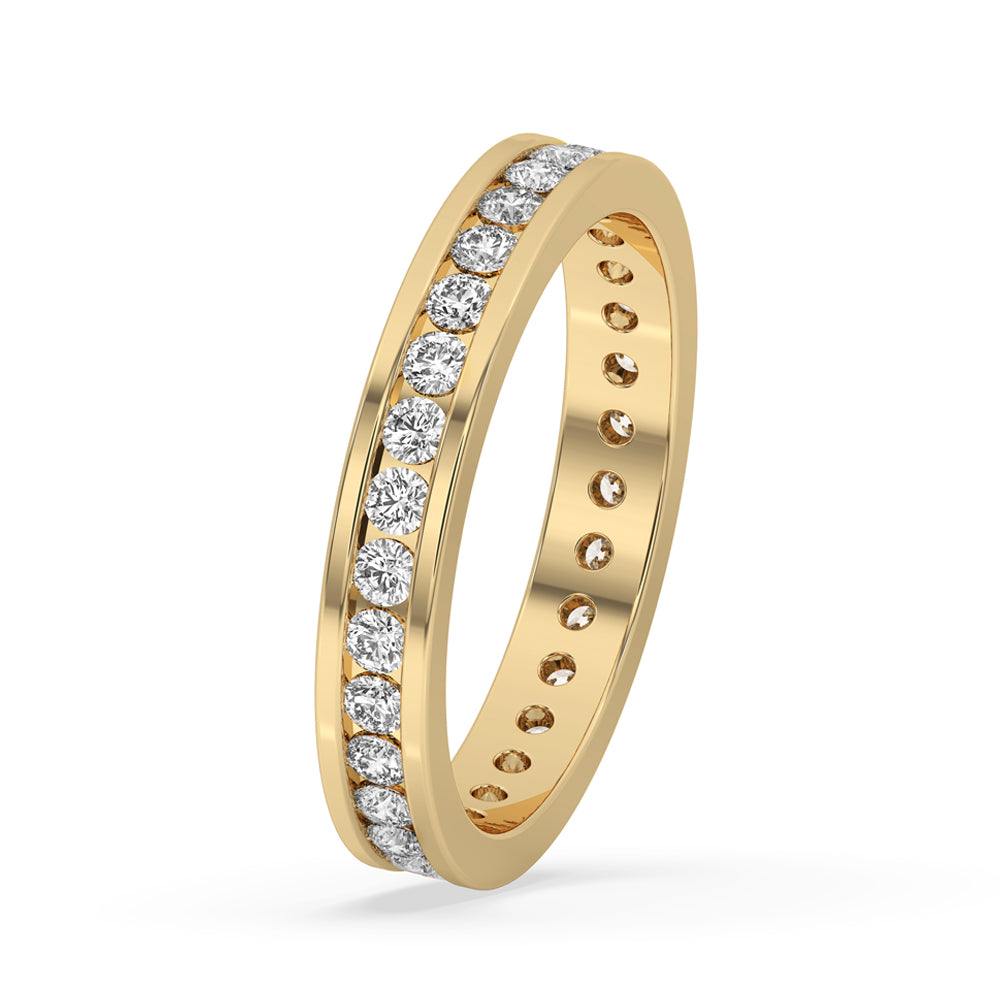 Beautiful channel setting with carat diamonds band, perfect for any occasion.
