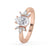 Pear cut diamond engagement ring with a sleek and sophisticated design, crafted for unforgettable sparkle
