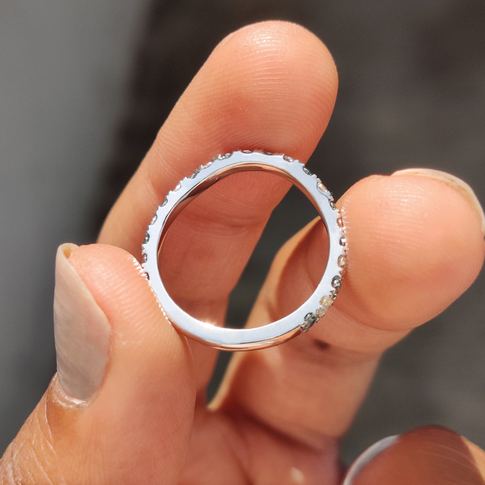 Buy moissanite band featuring sparkling stones for an elegant look.