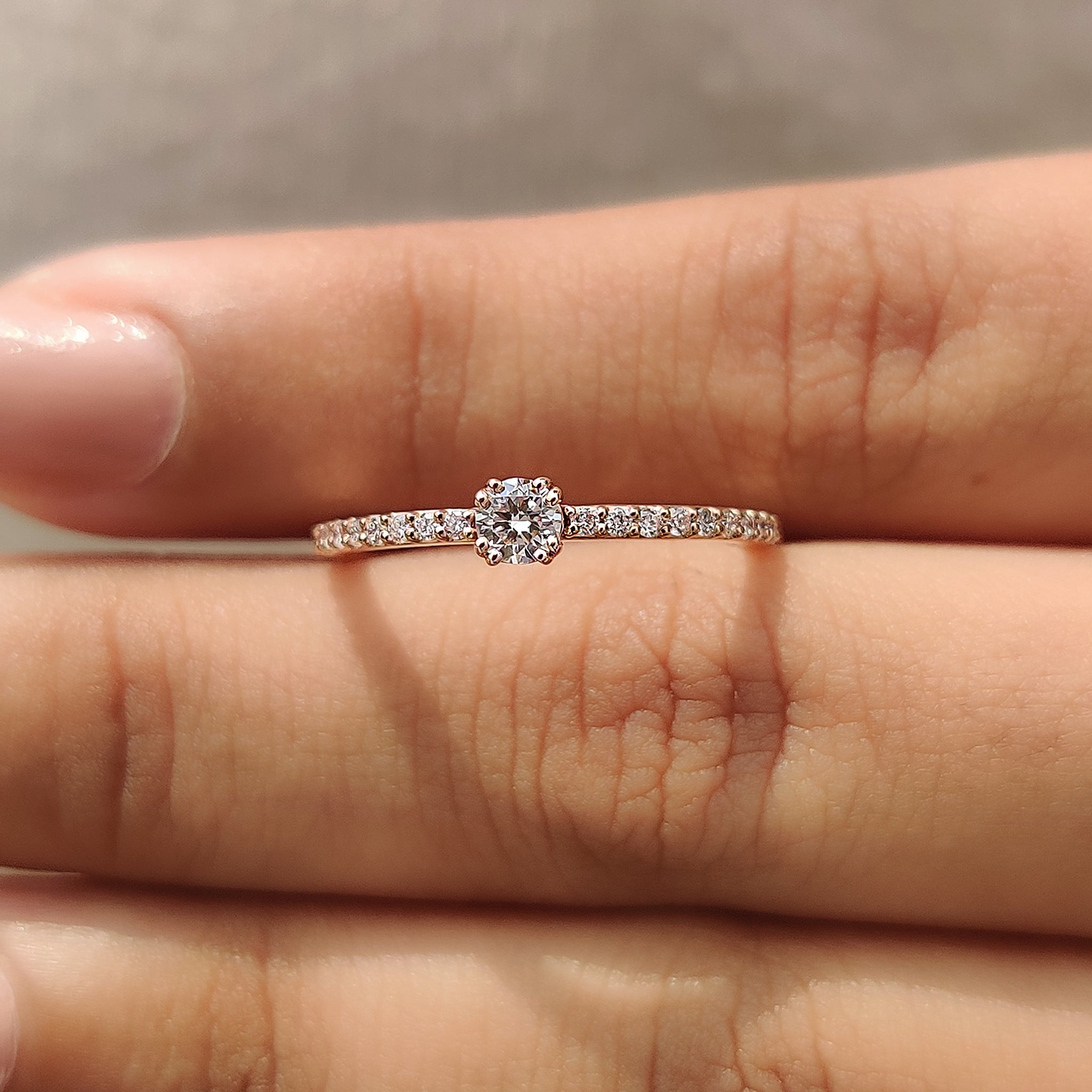 A minimalist engagement ring design
