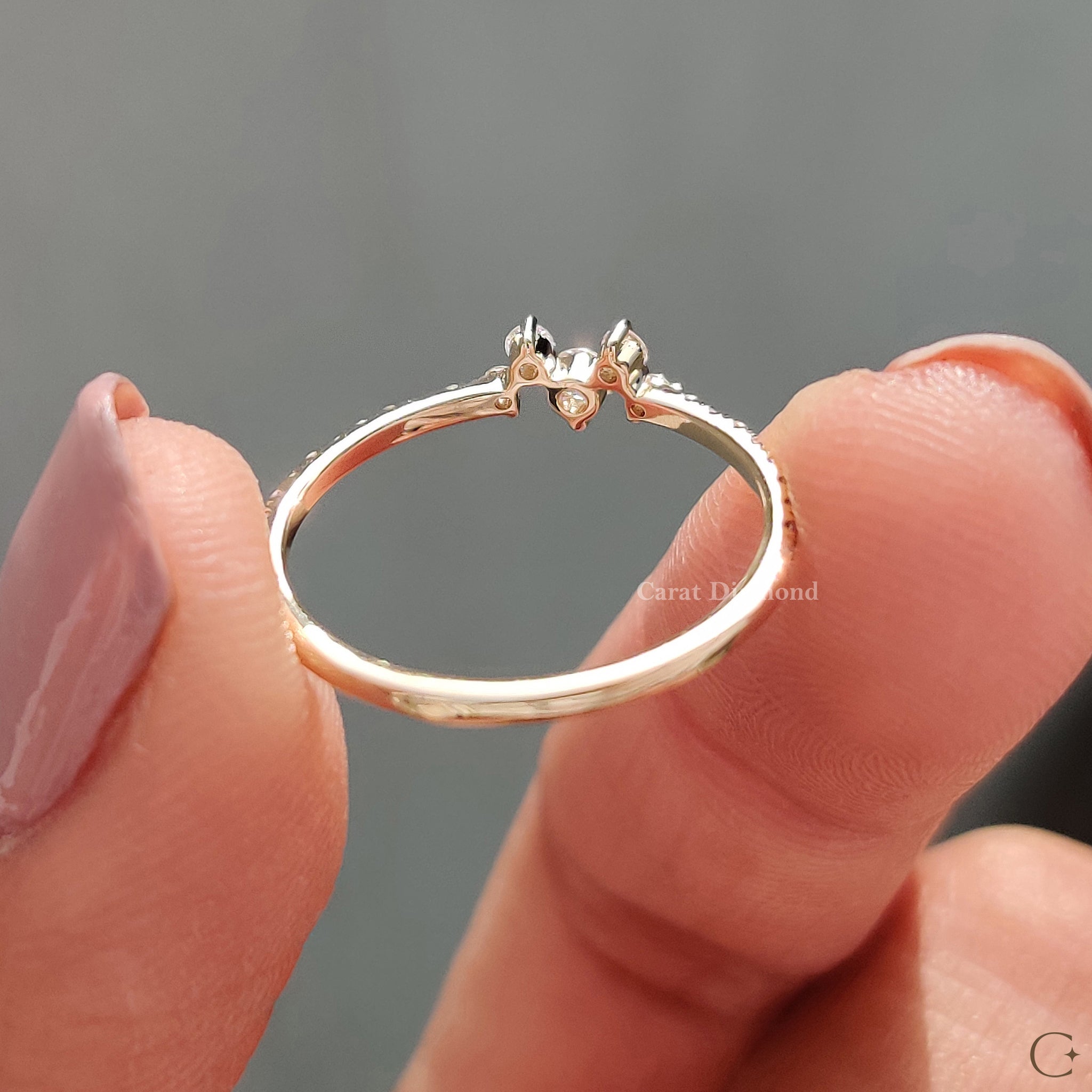 Carat Diamonds pave diamond band.
