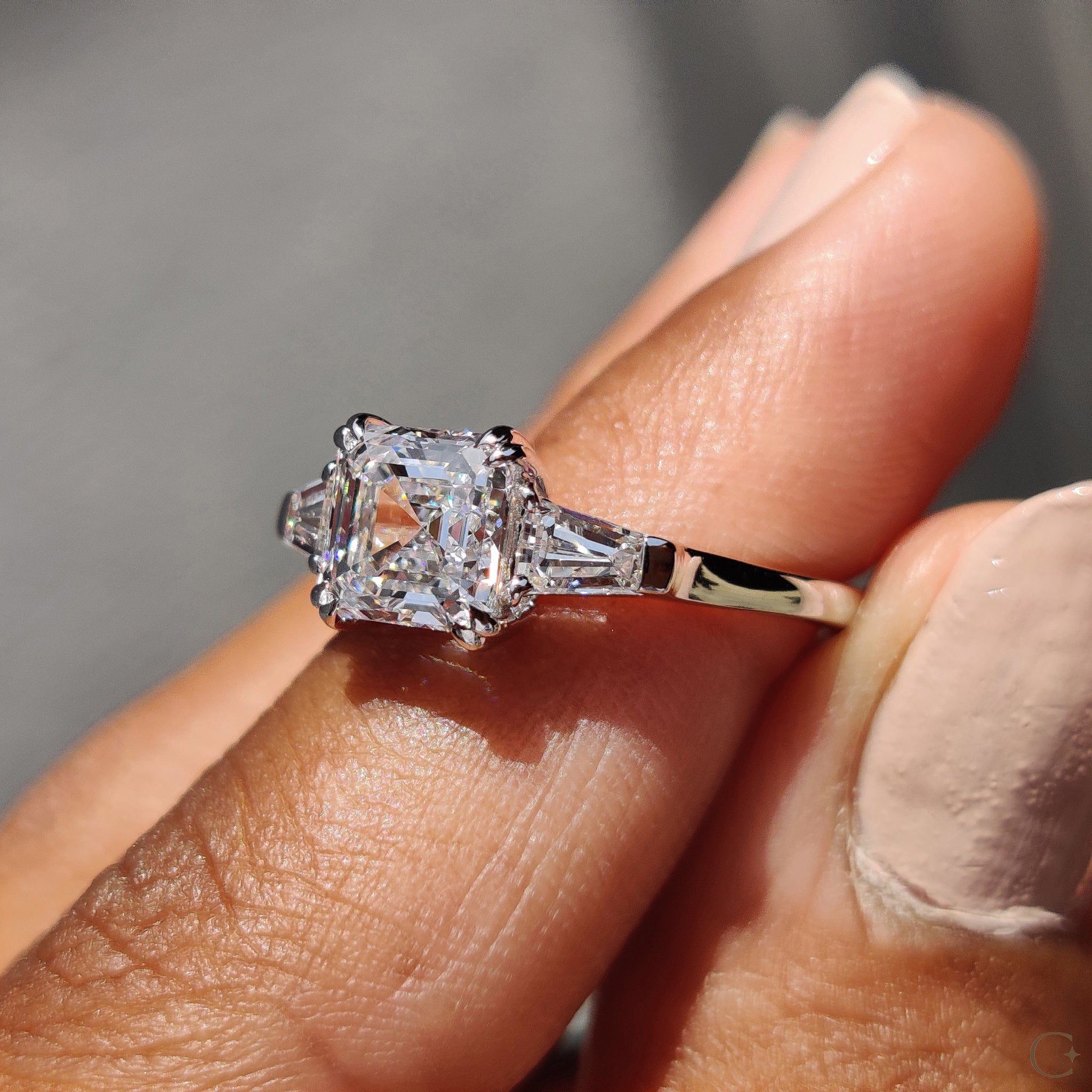 IGI certified diamond engagement ring with unmatched quality.

