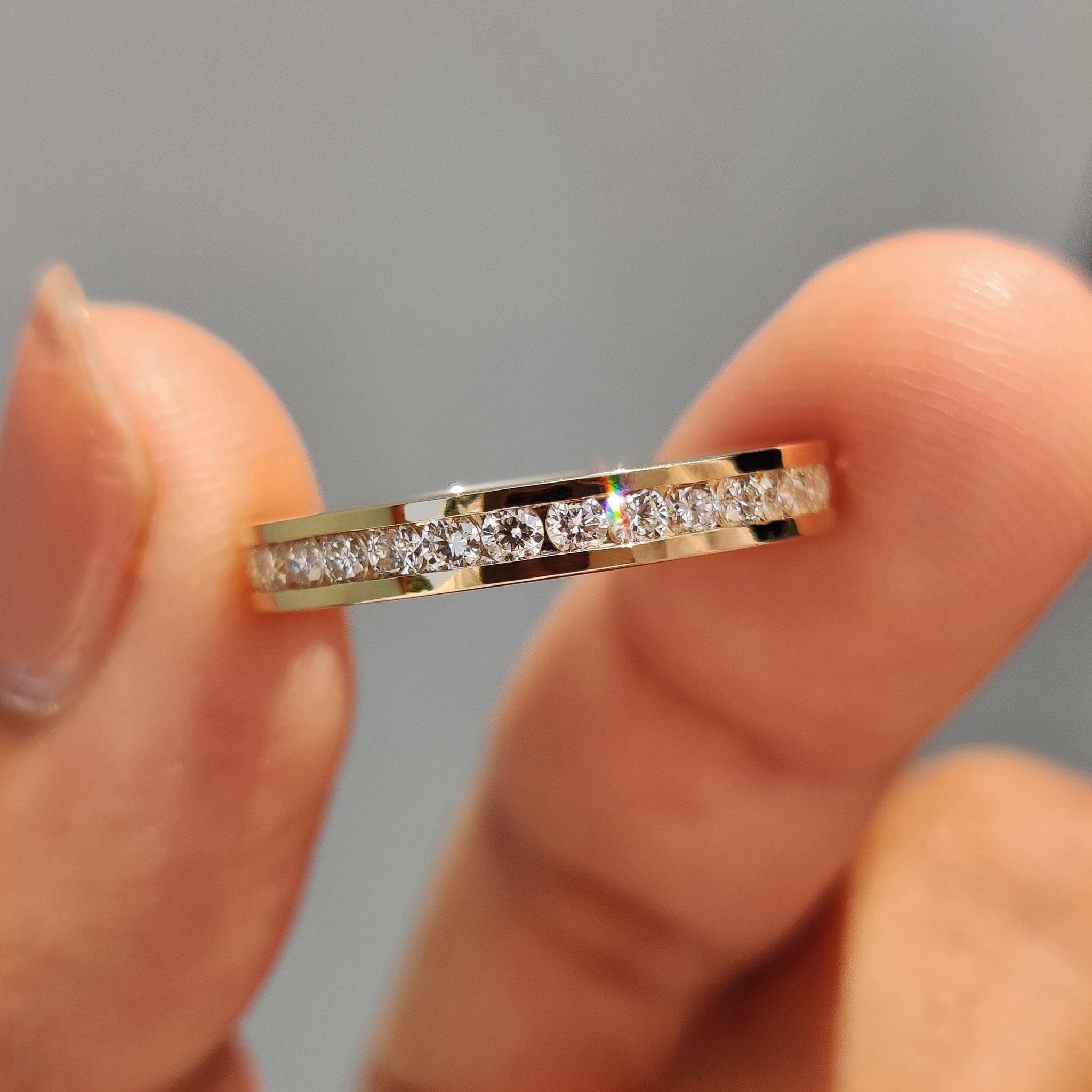 Channel Set Diamond Band