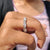 Round rose cut band crafted with soft style.