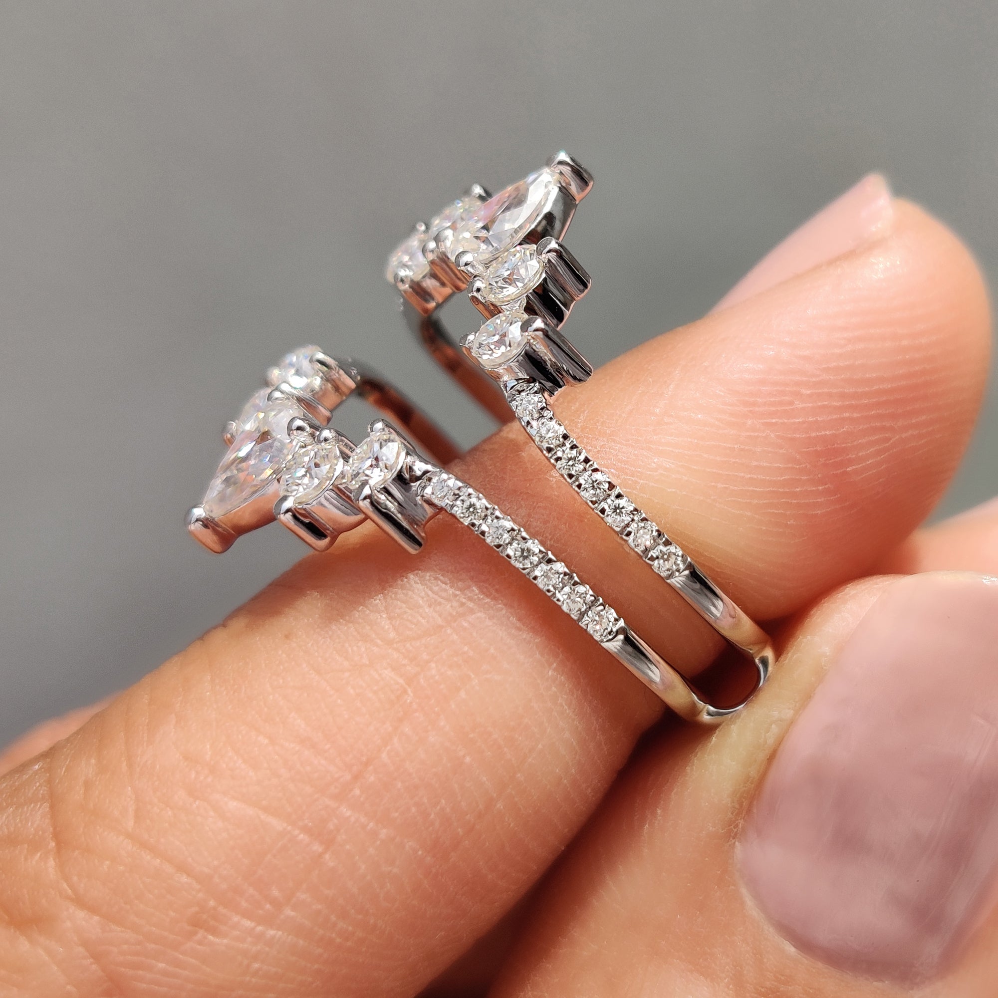 Enhancer Wedding Band In white Gold