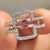 Ring enhancer wedding band crafted to wrap around solitaire rings for a complete look.
