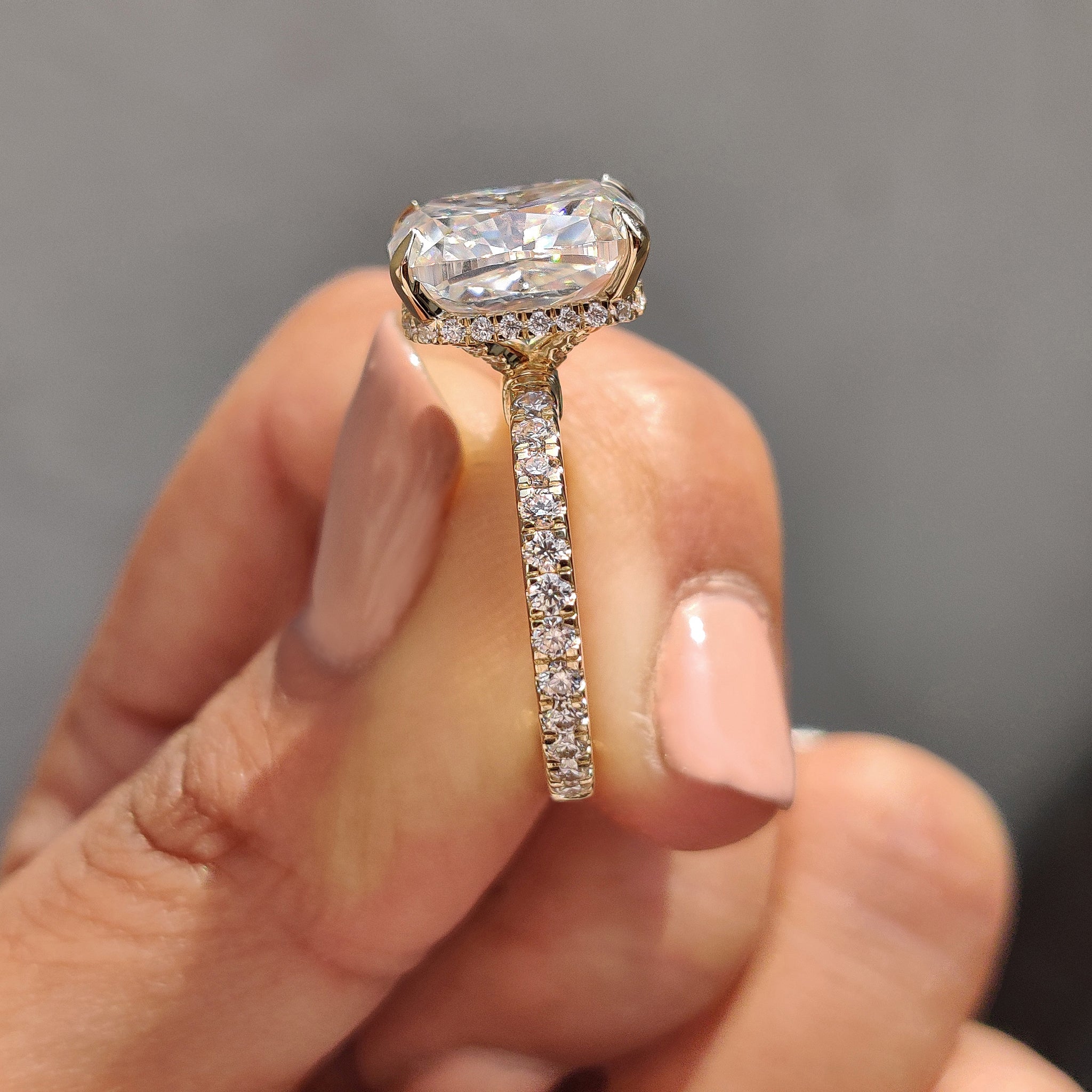 Carat diamonds engagement ring with exquisite shine.
