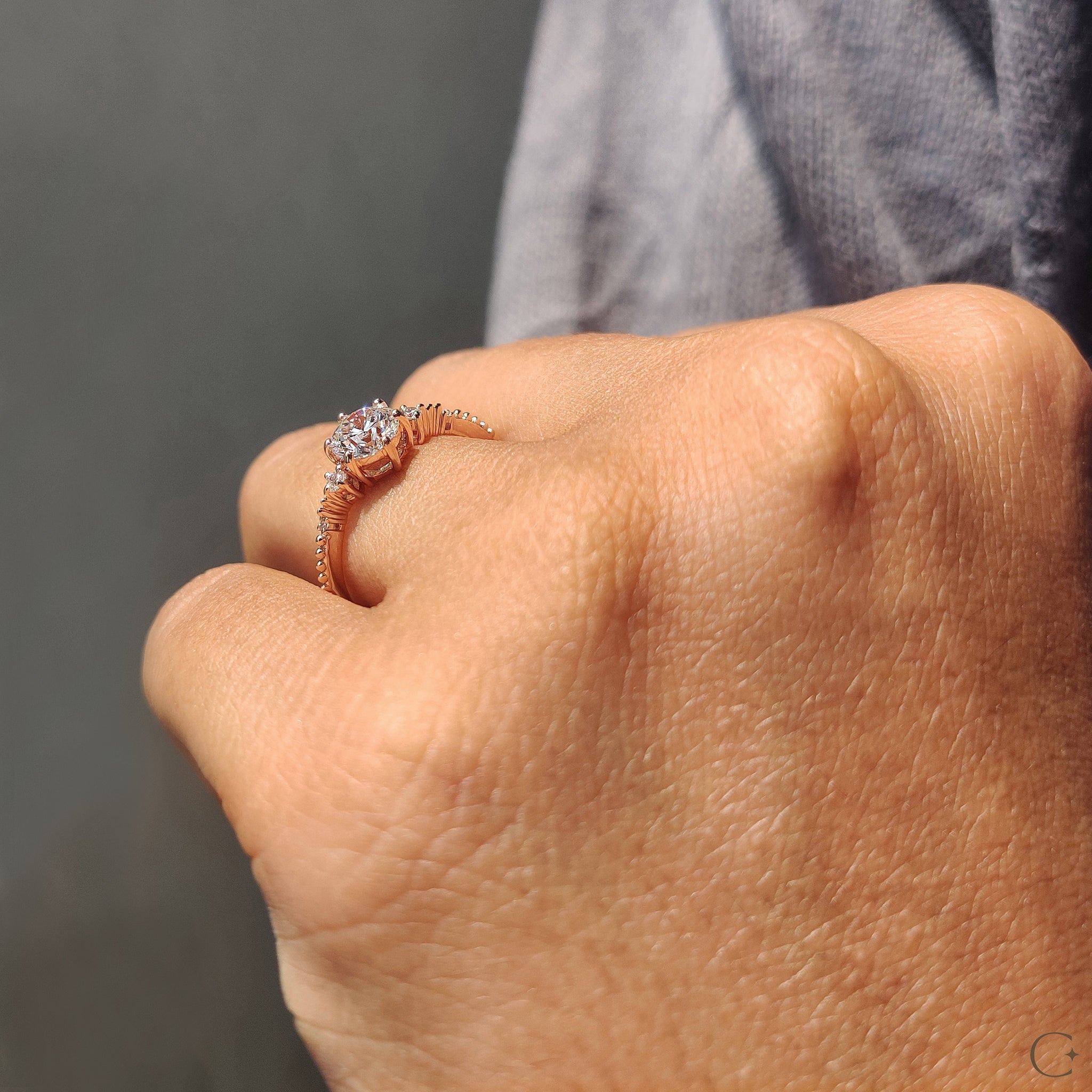 Customize engagement ring to suit your unique style.