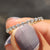 Stackable yellow gold eternity wedding band