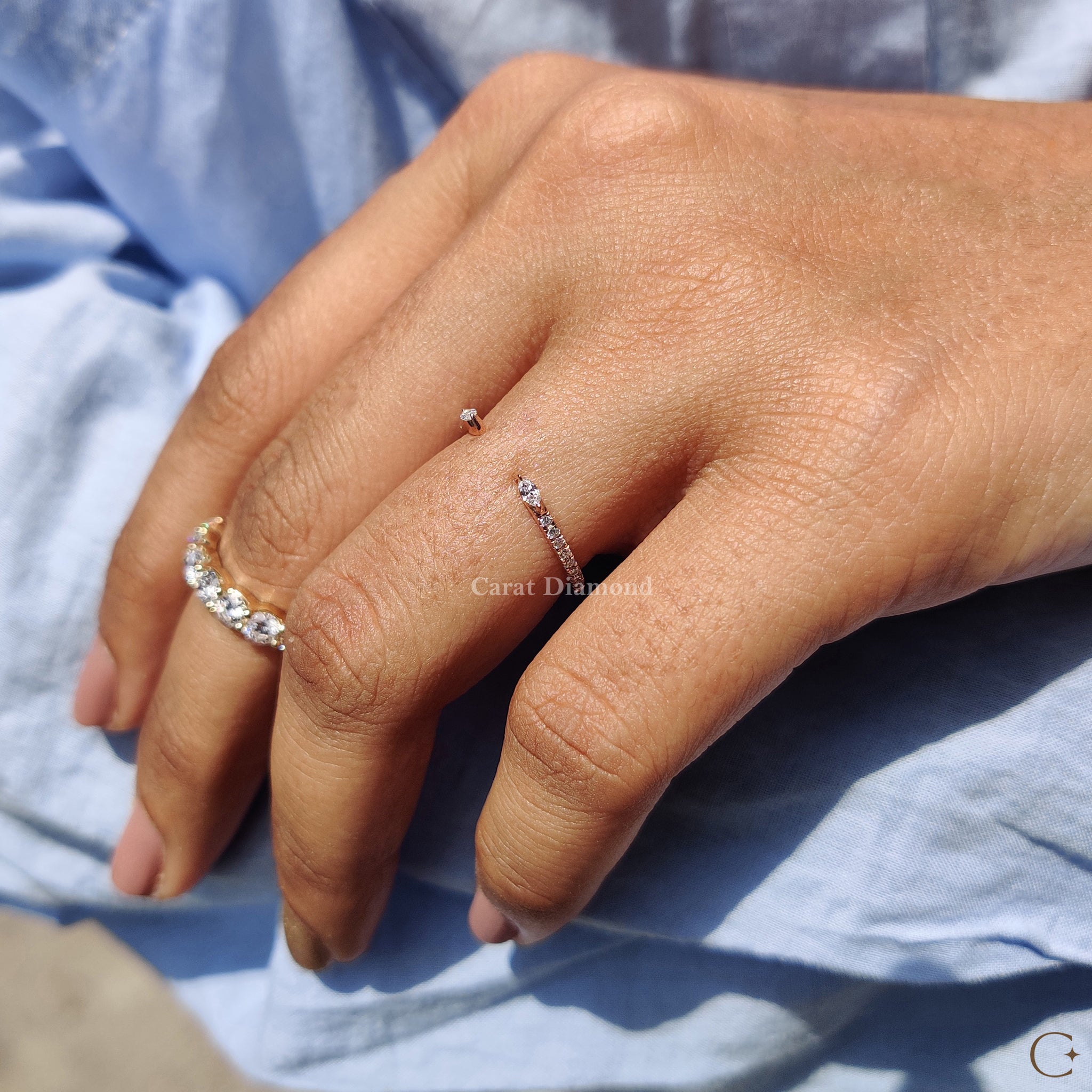Carat diamonds wedding band for lasting love.
