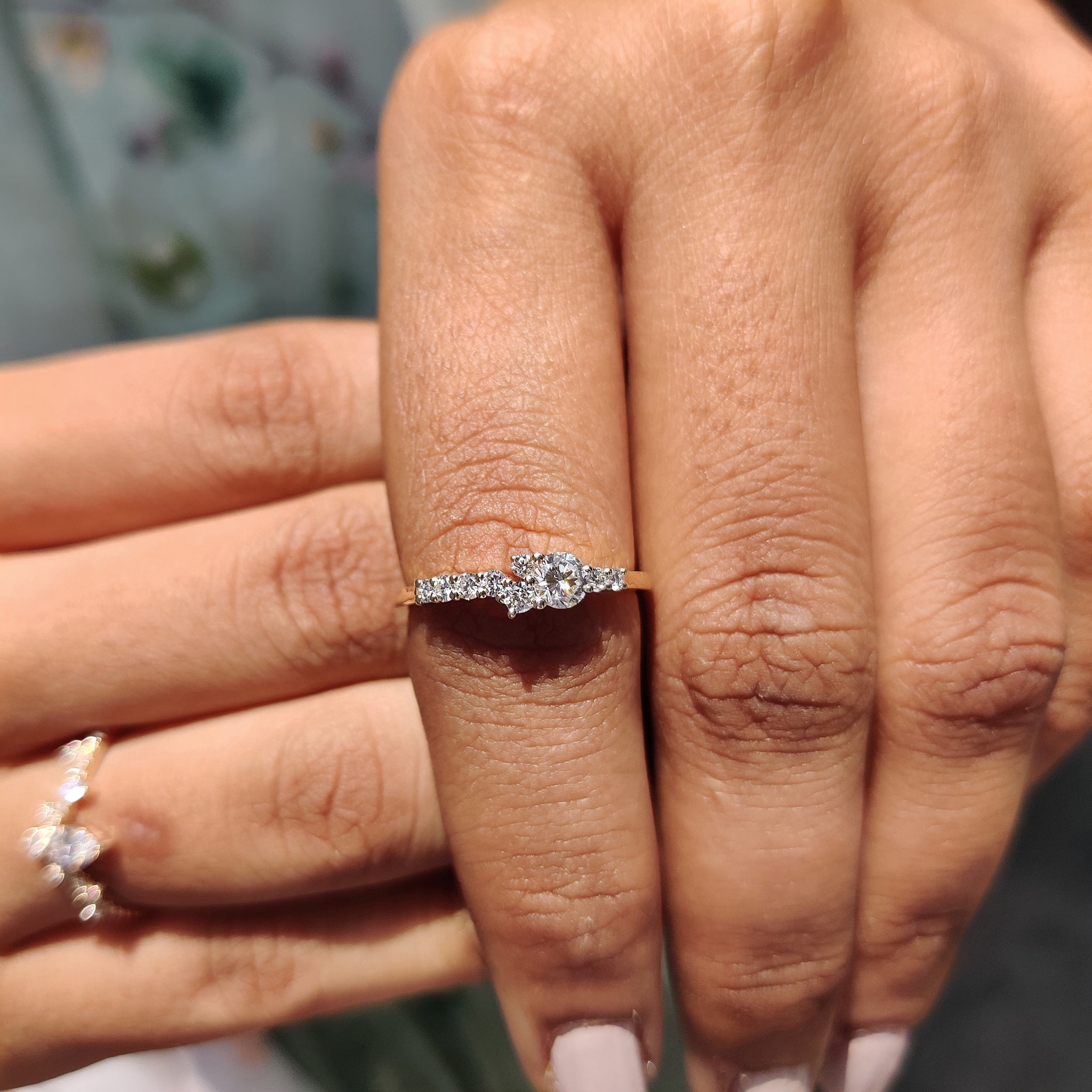 Buy engagement ring with lab-grown diamonds for lasting beauty.
