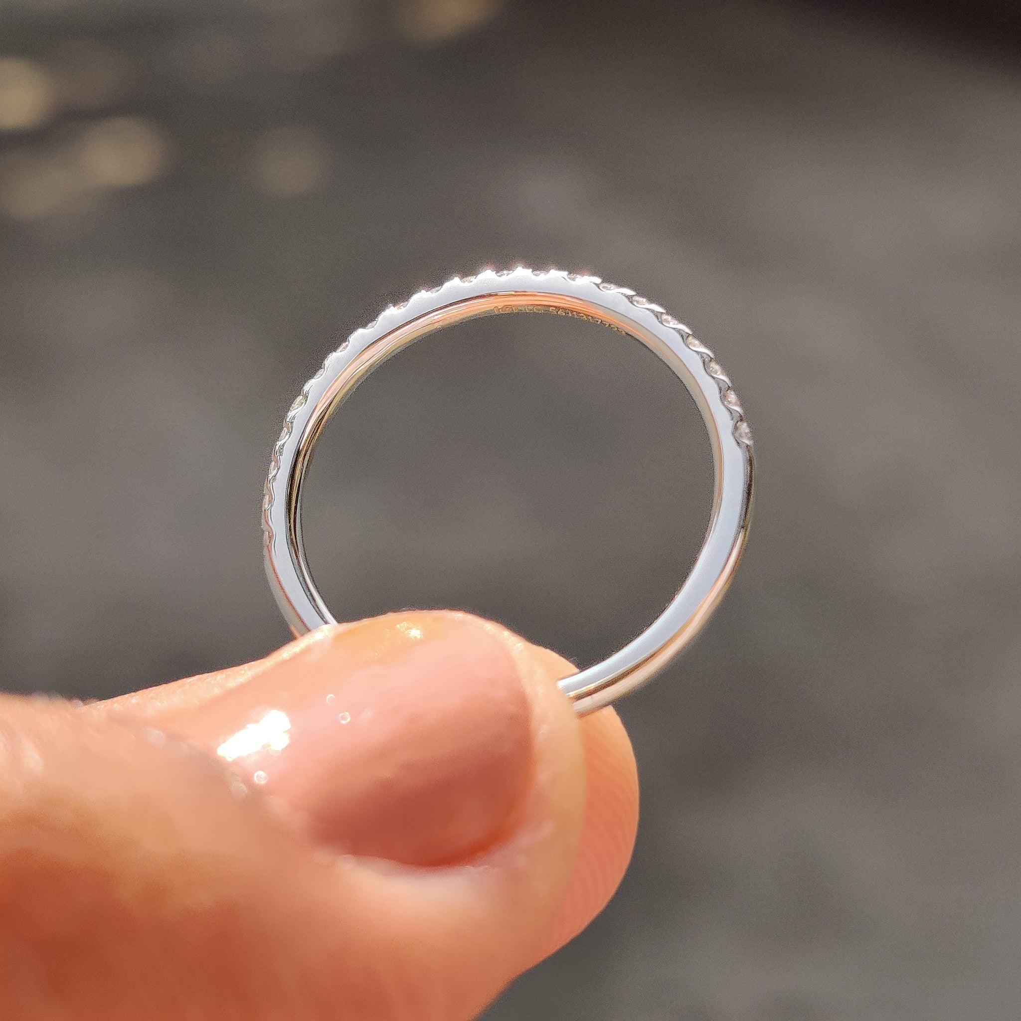Half Eternity Band - Round Cut Diamonds