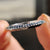 Black moissanite one side pave wedding band