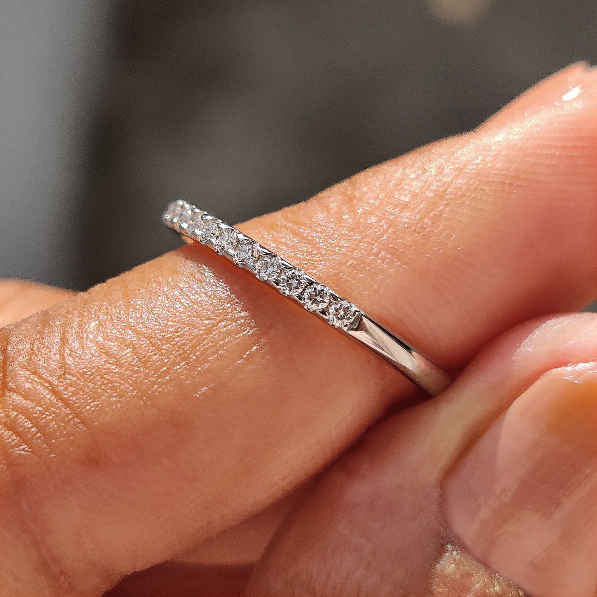 Half Eternity Band - Round Cut Diamonds