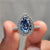 Pear cut engagement ring designed with a clean shape and soft curves for a bold look.
