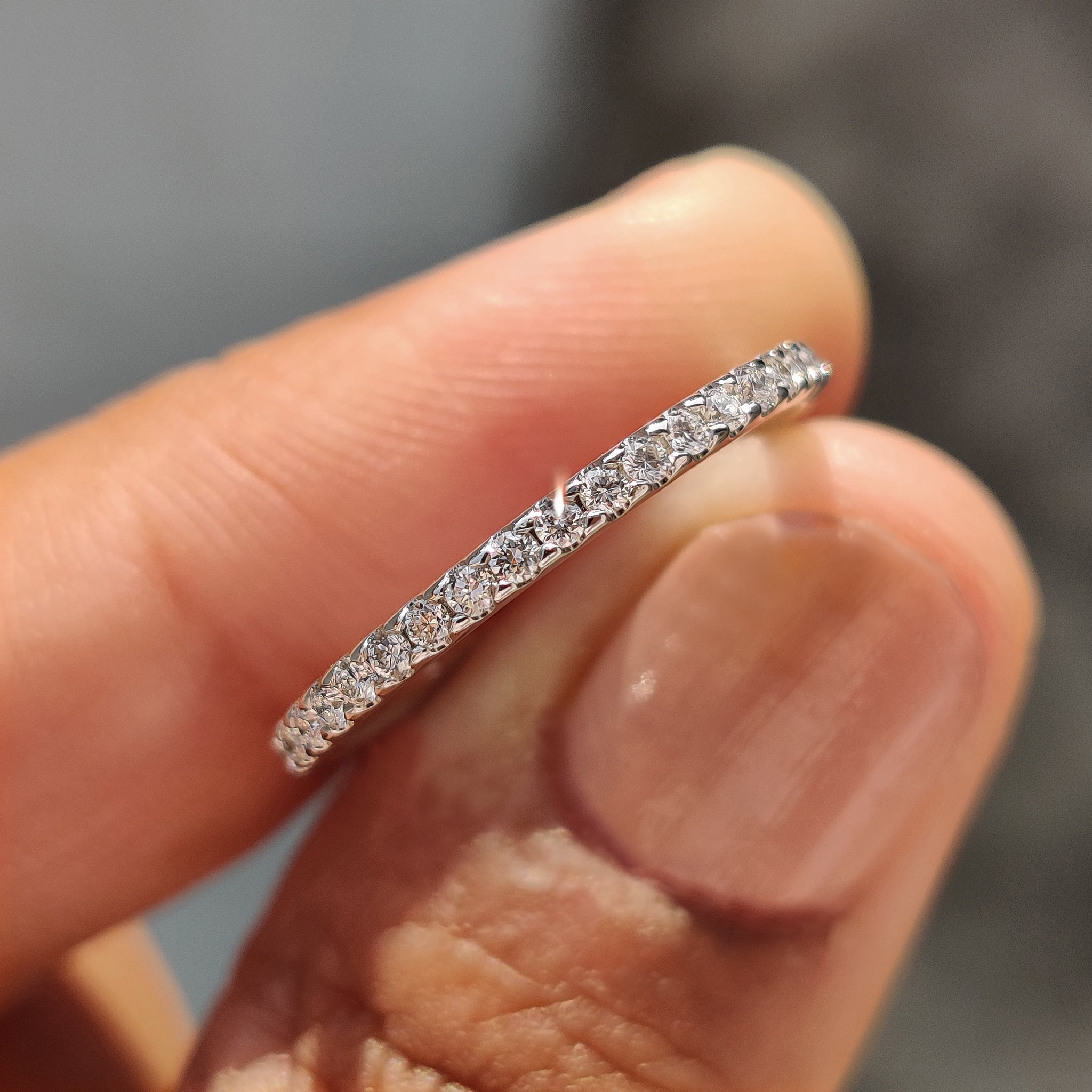 Half Eternity Wedding Band - Round Diamonds