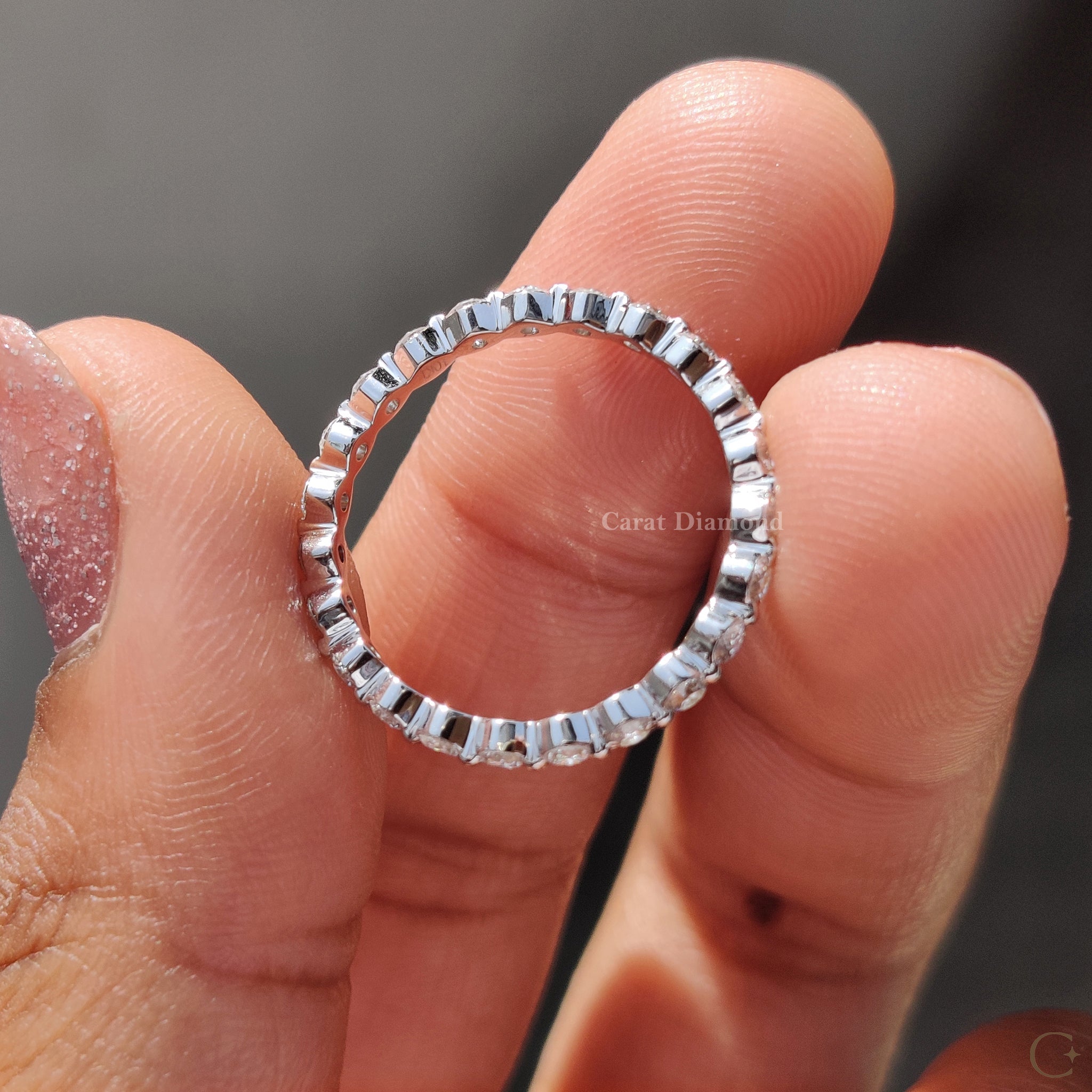 Carat diamonds wedding band with a timeless design.

