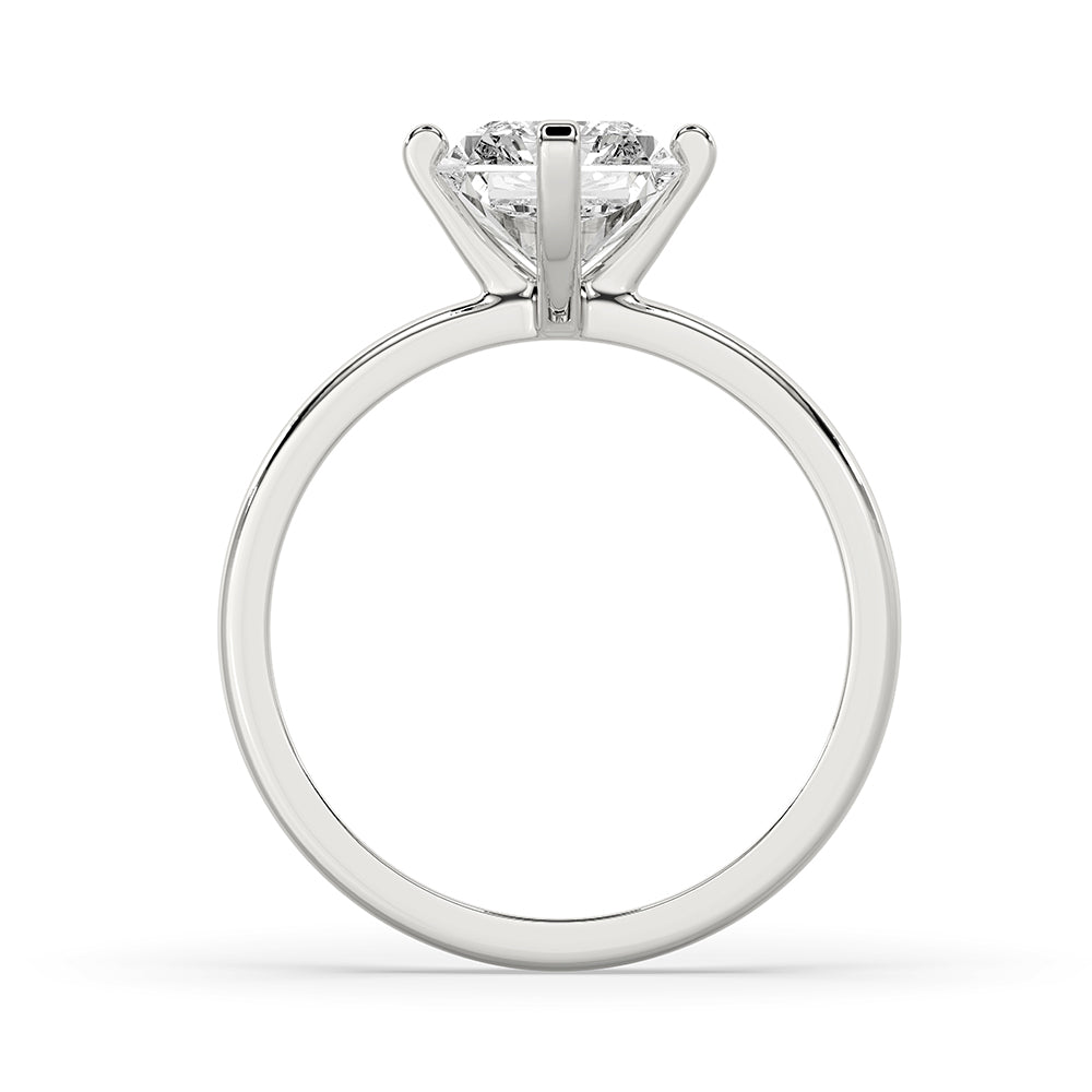 Solitaire engagement ring with stunning clarity.