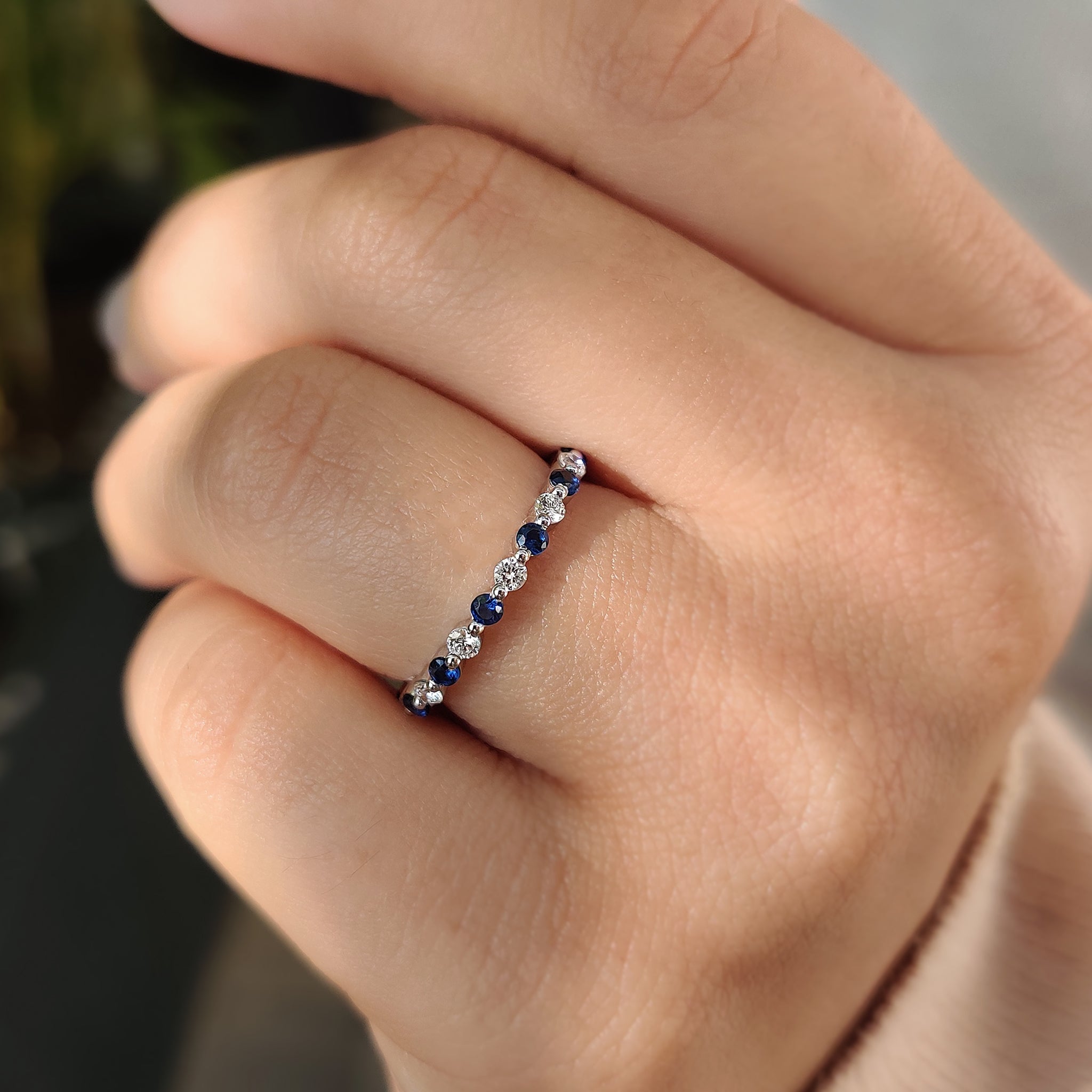Ethical Lab Grown Diamond set in a luxurious white gold band.

