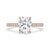 Cushion cut ring with beautiful pave setting ring details from Carat Diamonds.
